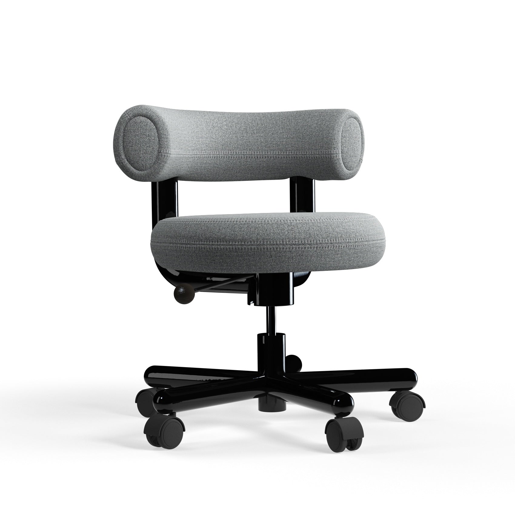 Fat Work Chair – Mid Grey fabric (Kvadrat Hallingdal 65)