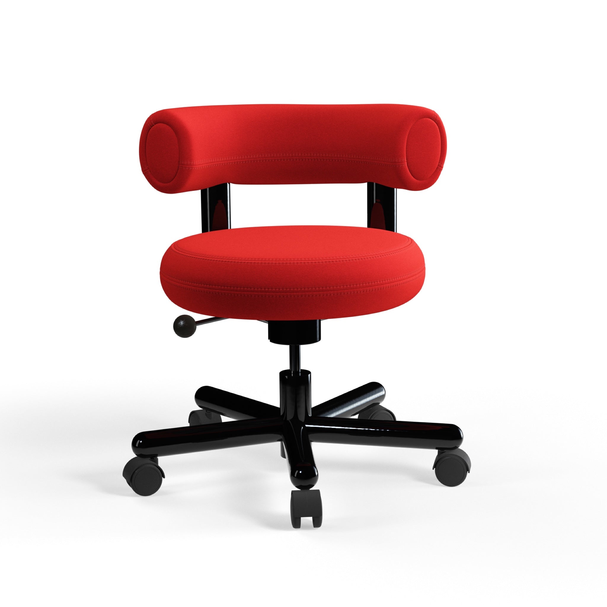 Fat Work Chair – Orange Red Stoff (Kvadrat Hero 2) von Tom Dixon