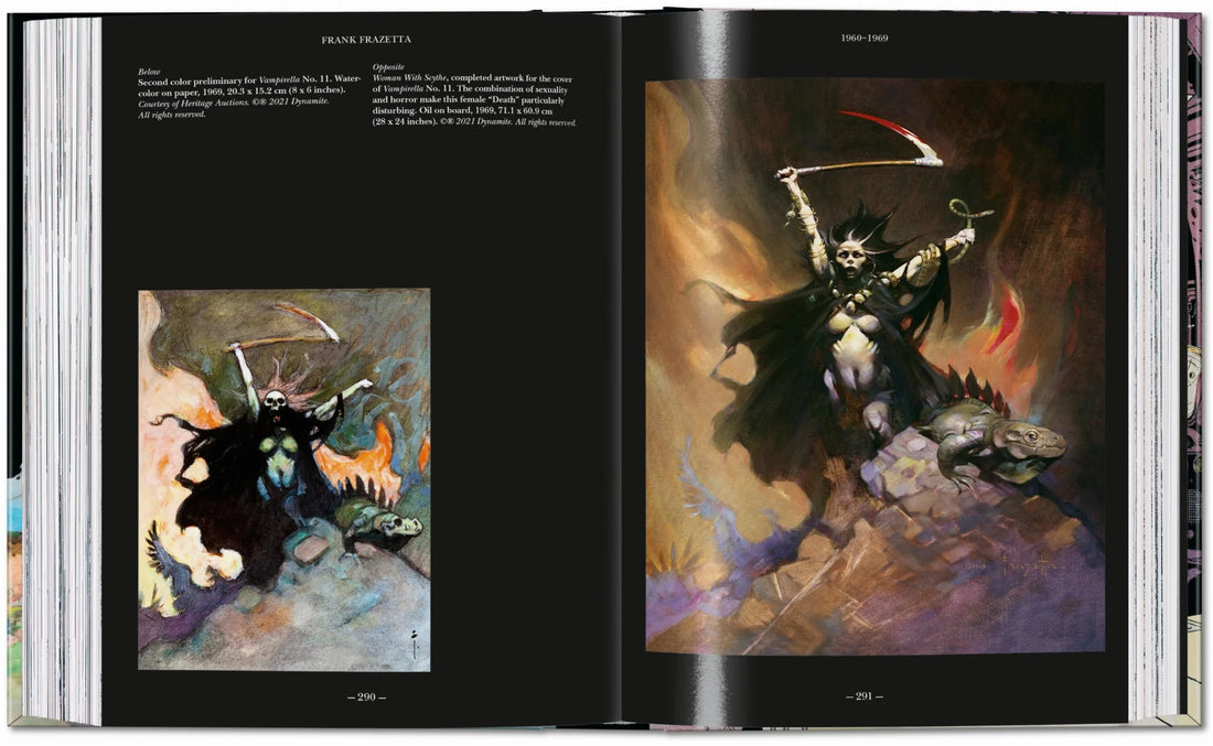 Dynamische Conan-Illustration von Frank Frazetta mit starkem Fokus auf Muskelkraft und epischer Fantasy-Action