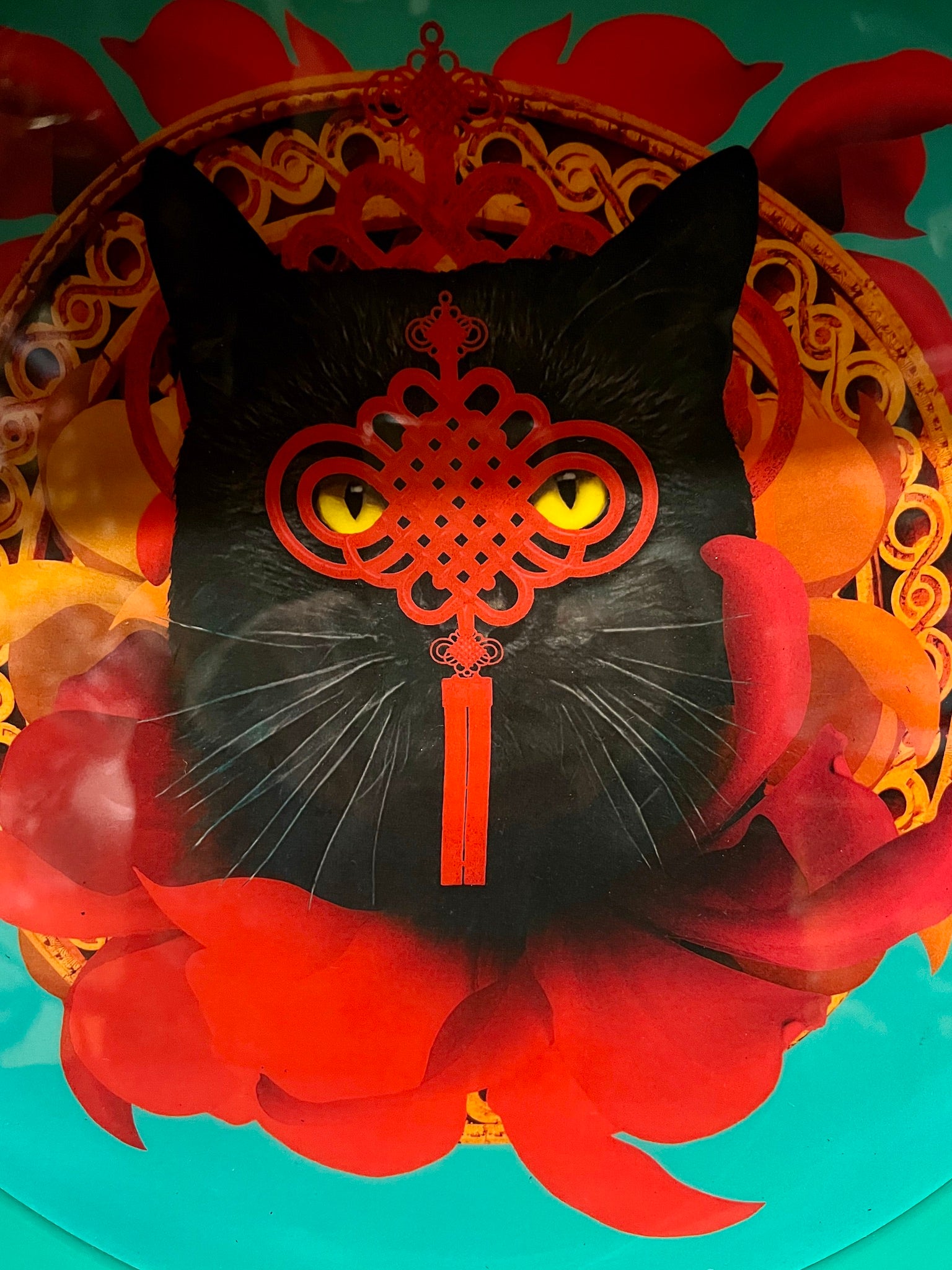 bandeja redonda gato CHACHINO