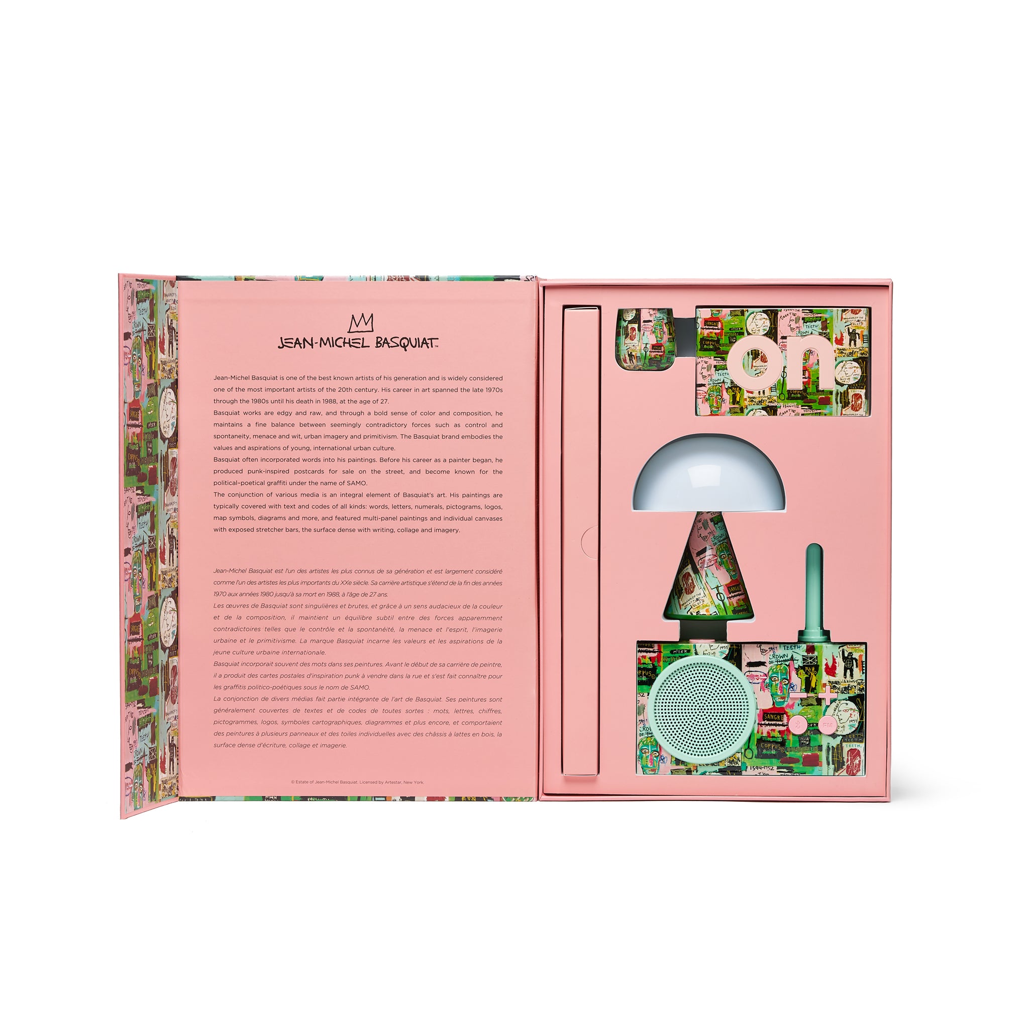 Geschenkset IN ITALIAN Lexon x Jean-Michel Basquiat