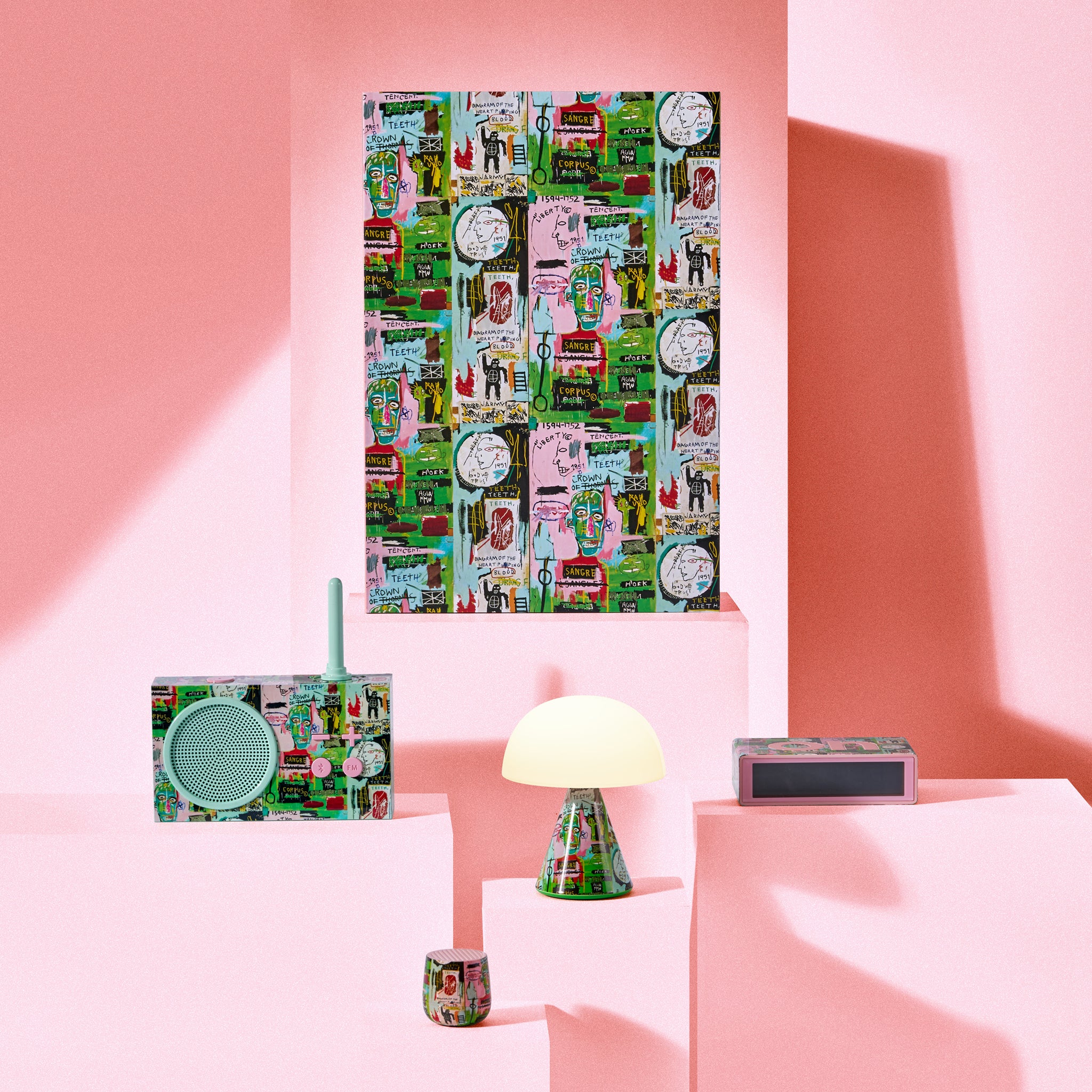 Geschenkset IN ITALIAN Lexon x Jean-Michel Basquiat