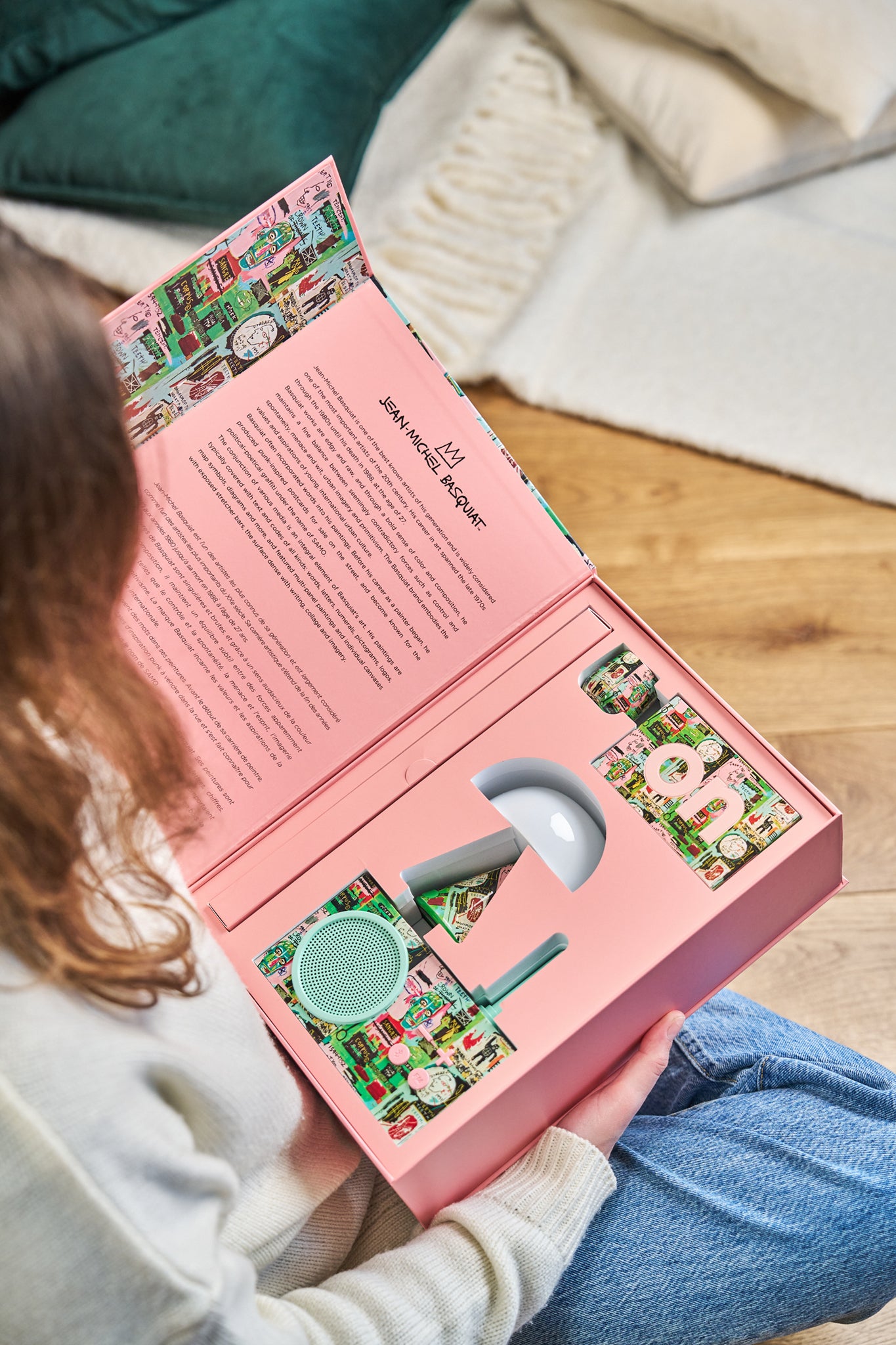 Geschenkset IN ITALIAN Lexon x Jean-Michel Basquiat