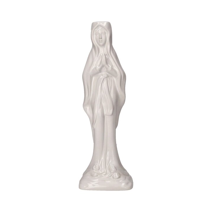 Weißer Kerzenhalter Madonna von GiftCompany aus Steingut