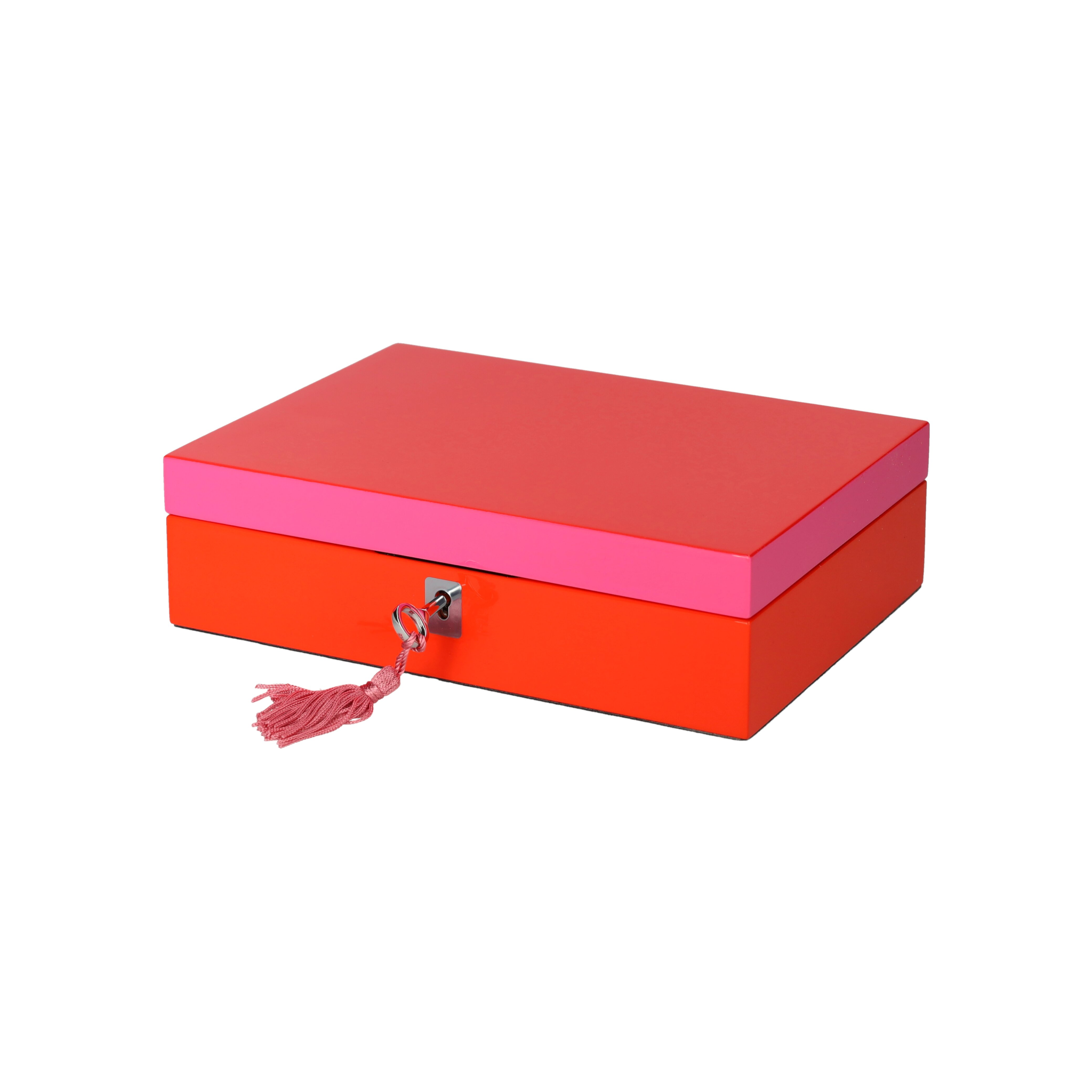 Schmuckbox TANG S von GiftCompany in Rot Pink aus MDF