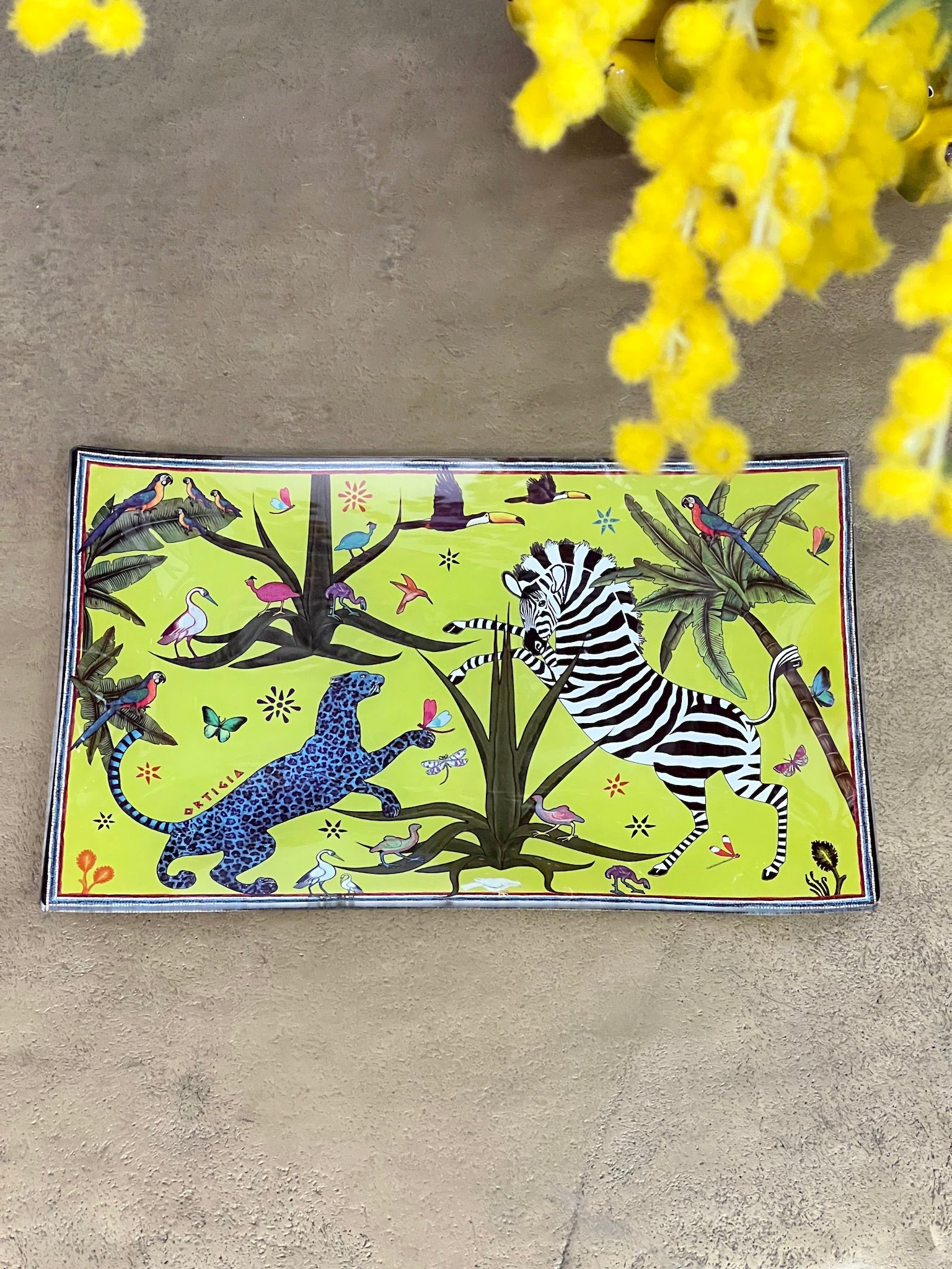 Plato de Vidrio JUNGLE Grande