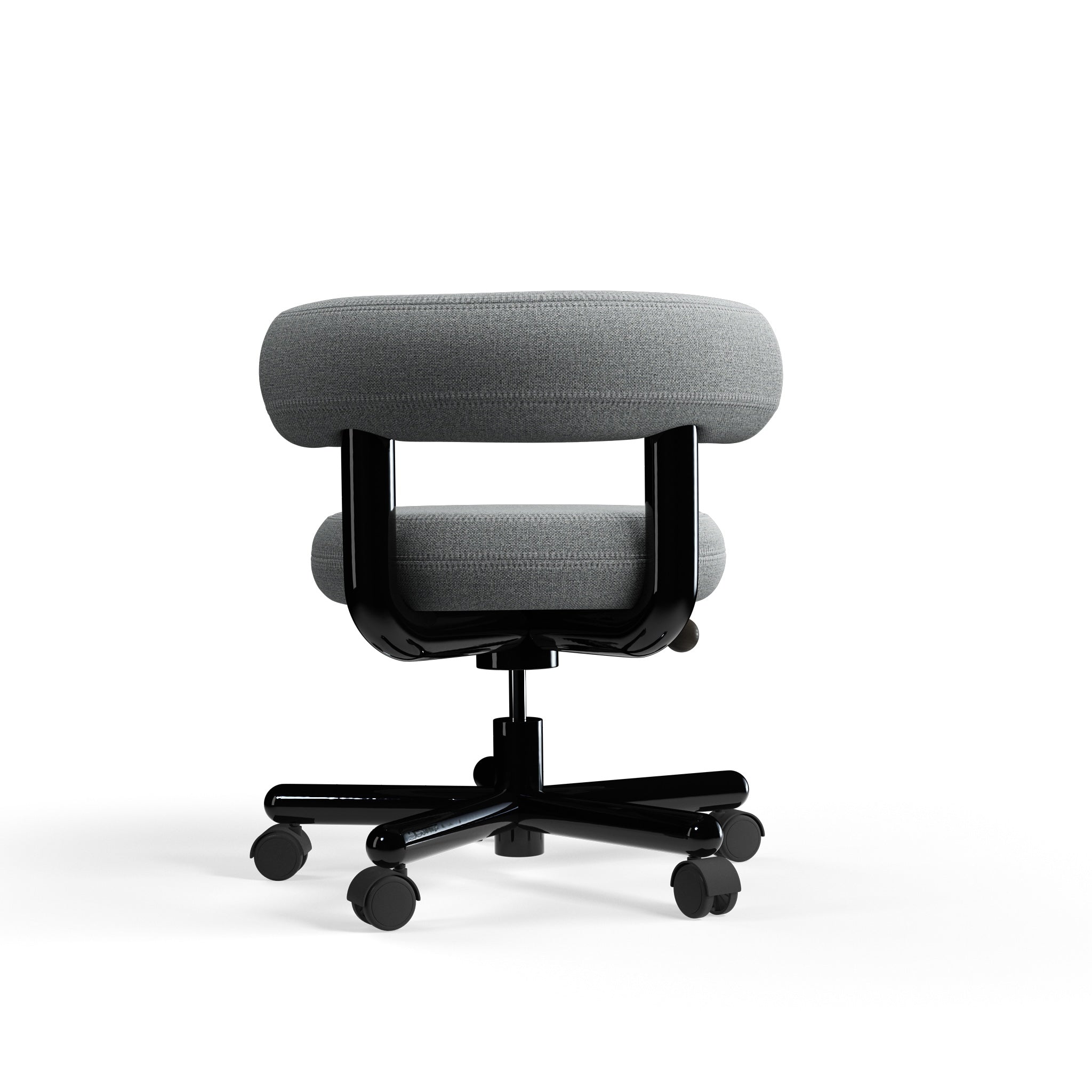 Fat Work Chair – Mid Grey fabric (Kvadrat Hallingdal 65)