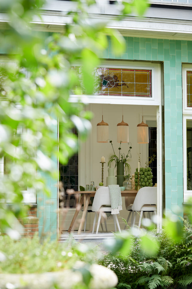 Hängeleuchte DANIA 3L Holzfarben 90x22x32 cm