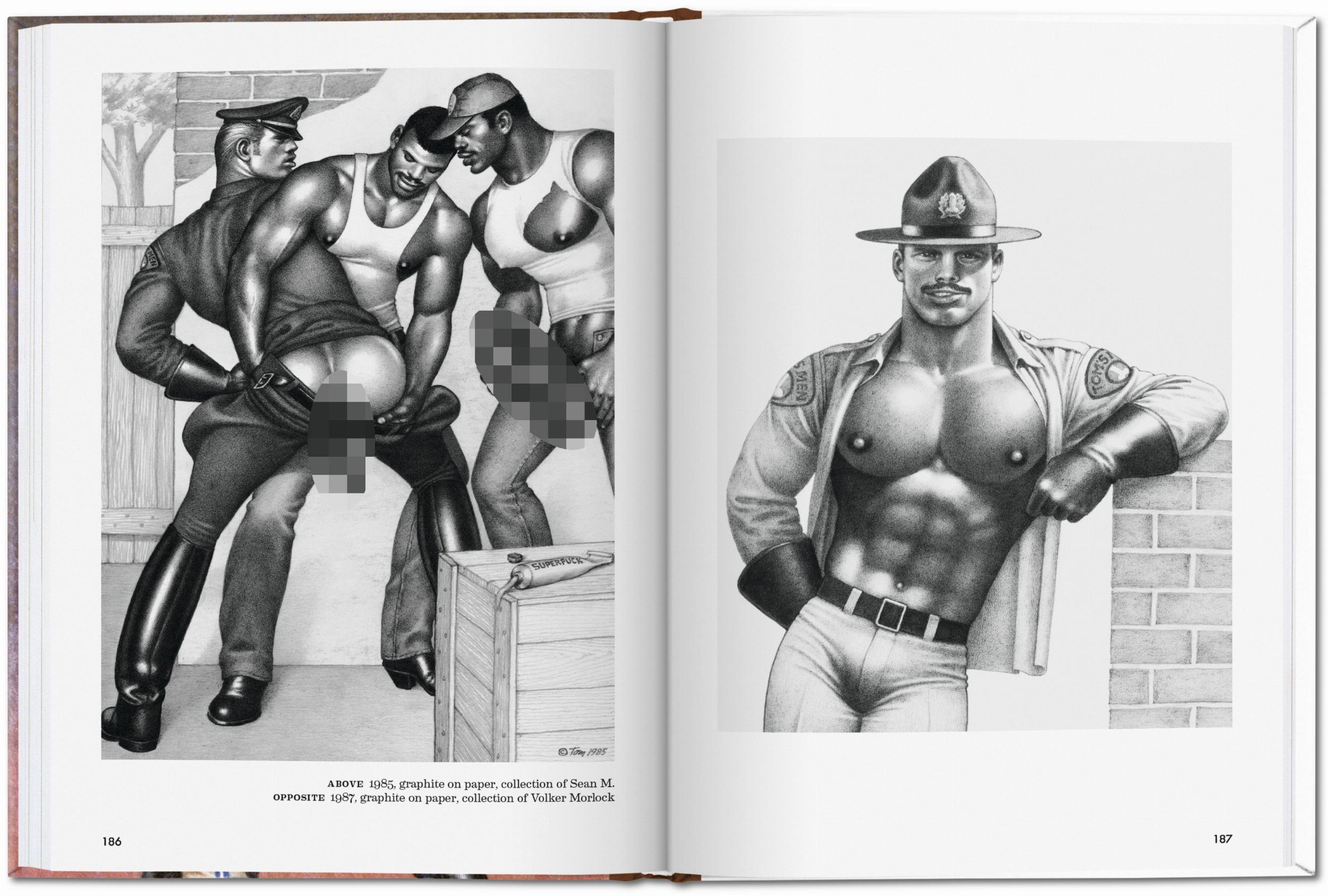 Highway Police Figur mit starkem Körperbau in typischer Tom of Finland Darstellung