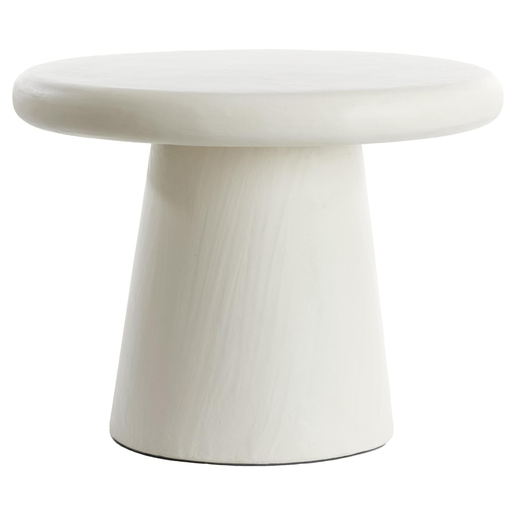 Couchtisch Ø60x45 cm KULONA crème mit runder Form