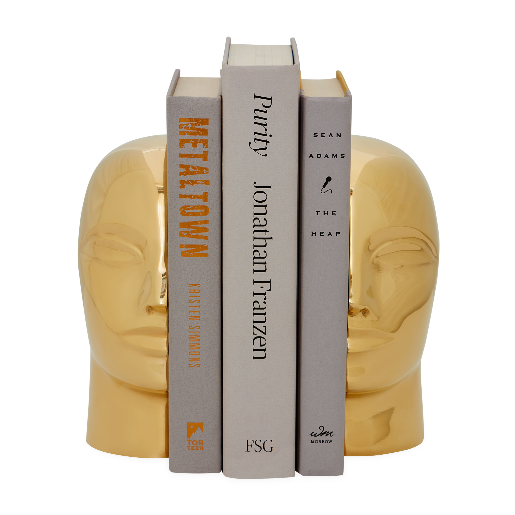 Polierte Messing-Buchstützen BRASS ATLAS von Jonathan Adler