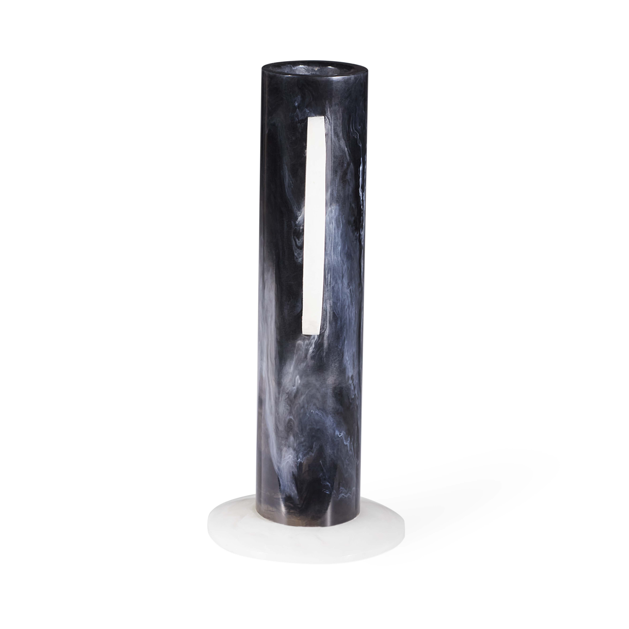 Luxuriöse Interior-Vase im Schwarz-Weiß-Design Jonathan Adler.