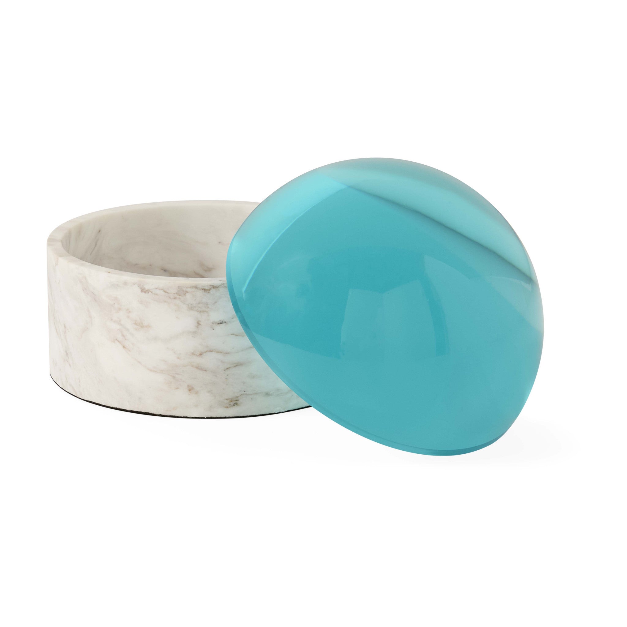 Jonathan Adler Designbox GLOBO MEDIUM BOX in Blau und Weiß