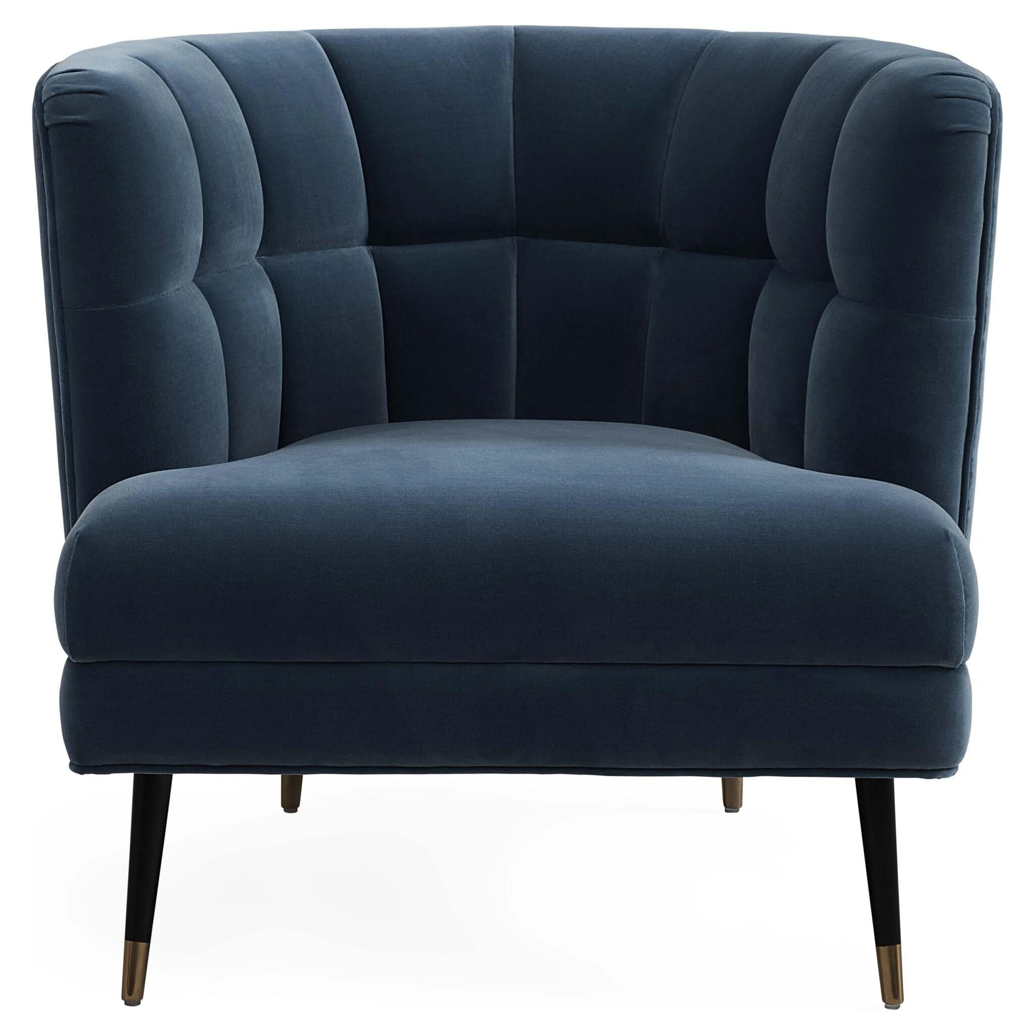 Jonathan Adler Sessel mit gepolsterter Rückenlehne und goldenen Details