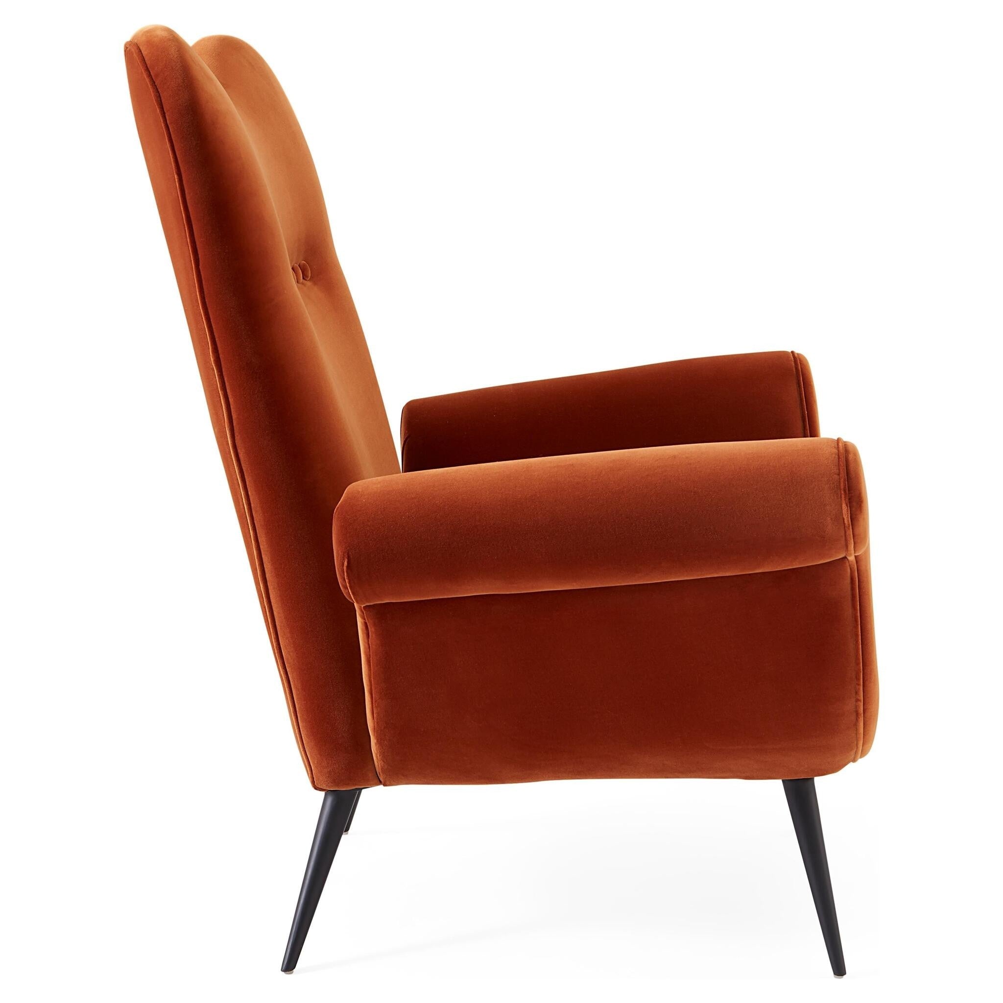 Jonathan Adler Design Sessel mit dekorativen Knöpfen in der Rückenlehne