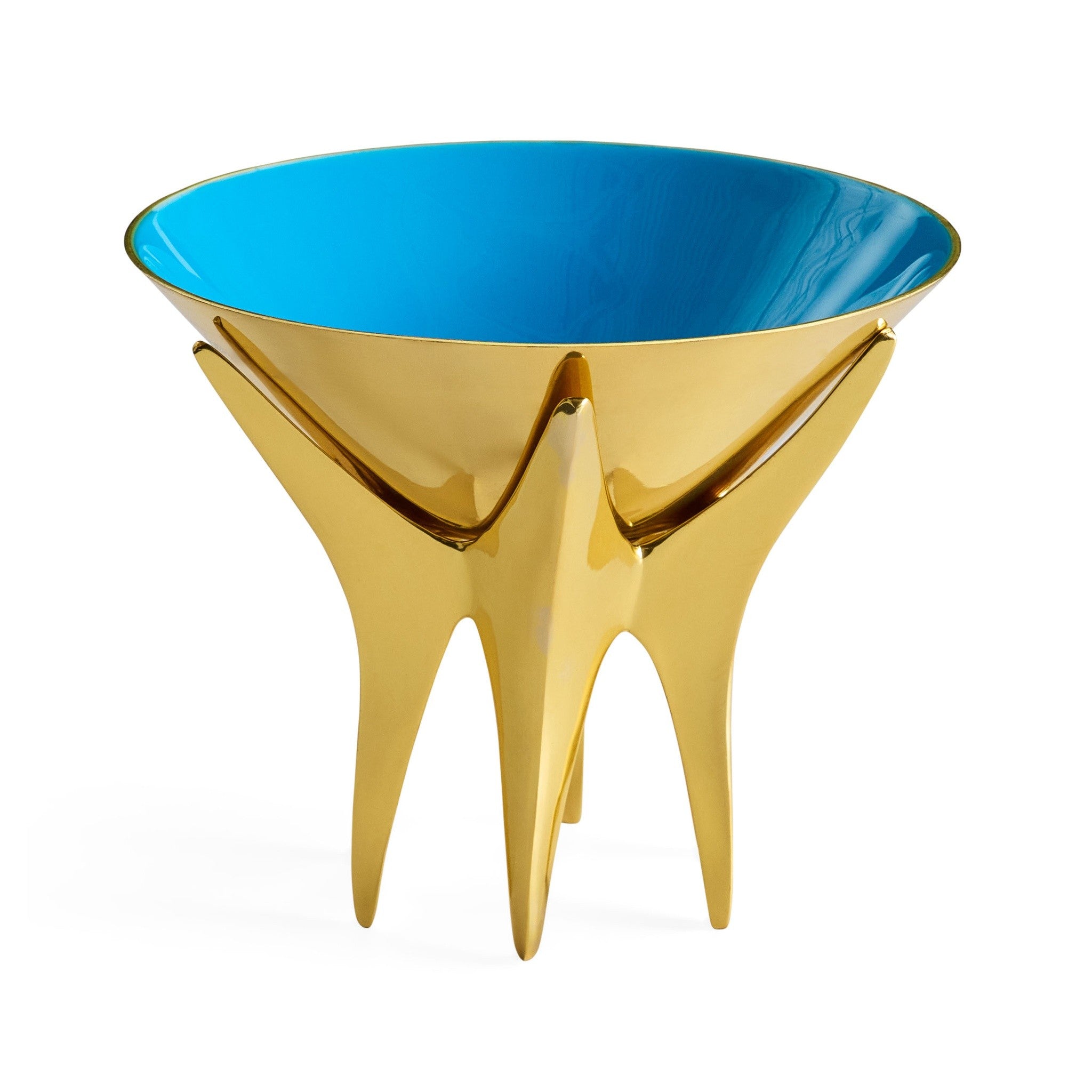 Skulpturale Bowl mit goldenem Standfuß von Jonathan Adler