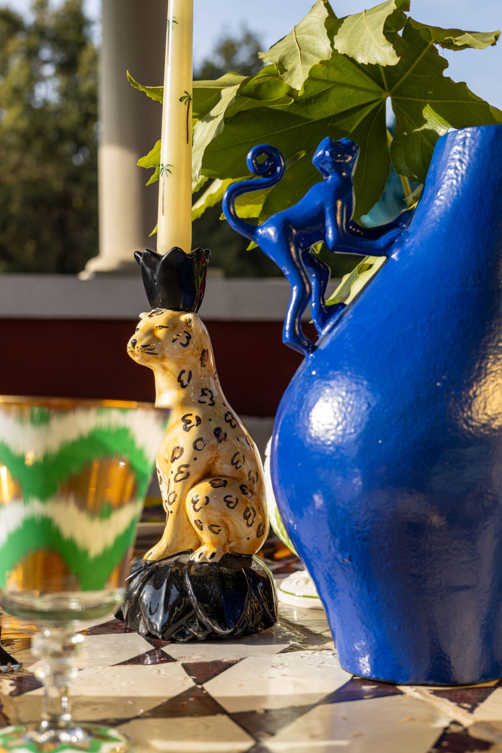 Les Ottomans – Kerzenleuchter 2er-Set „Gepard“