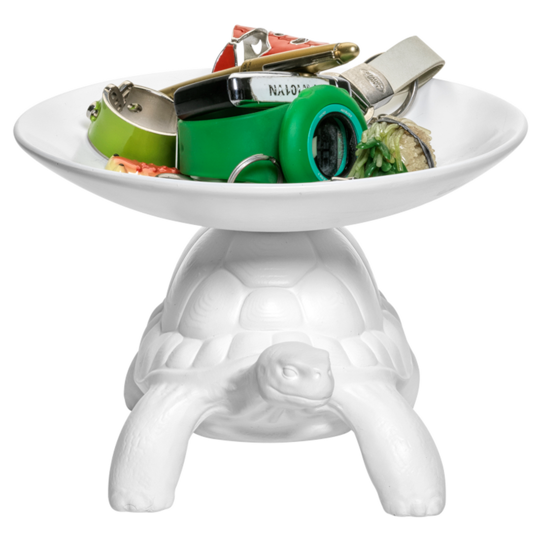 Qeeboo Ablageschale in Weiß für Schlüssel, Geld und Kleinteile