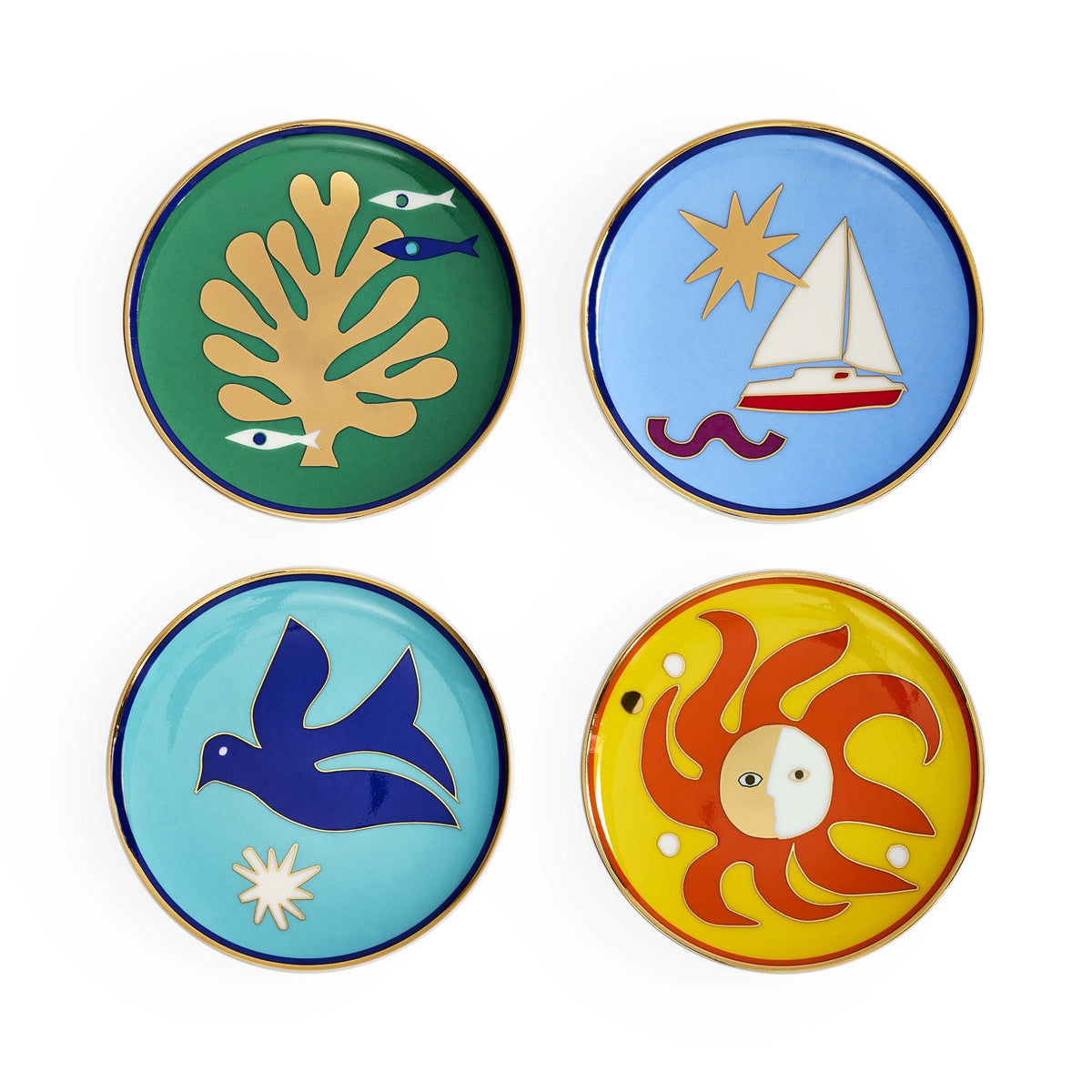 Jonathan Adler Playa Untersetzer – 4er-Set