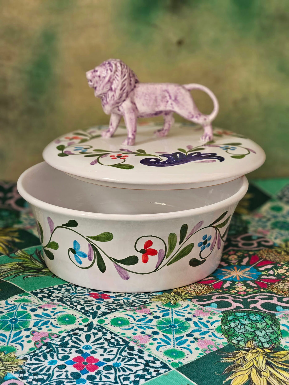 Keramikdose mit Deckel &