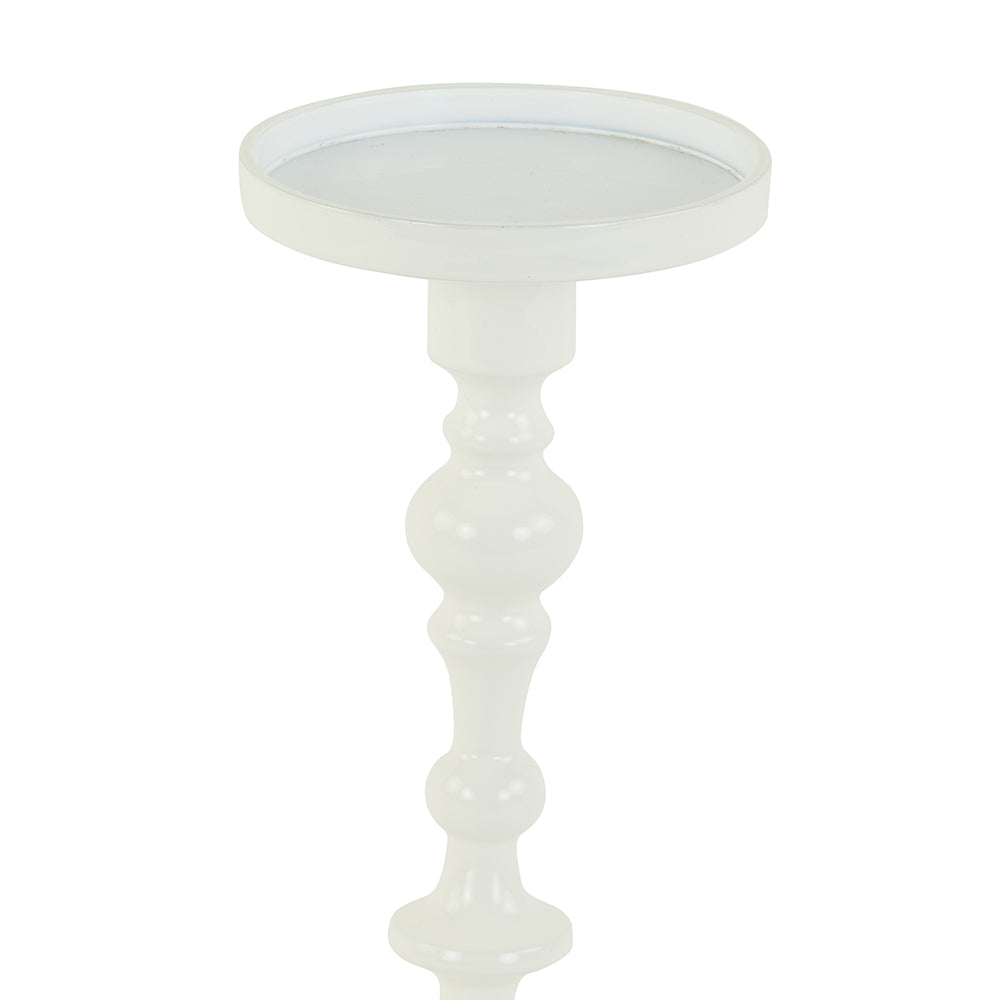 Kerzenhalter SHEVA in shiny weiß von Light & Living