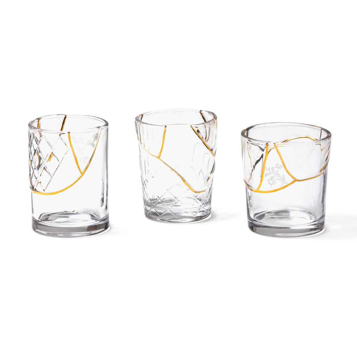 Kintsugi Glass – Design von Marcantonio mit Goldakzenten