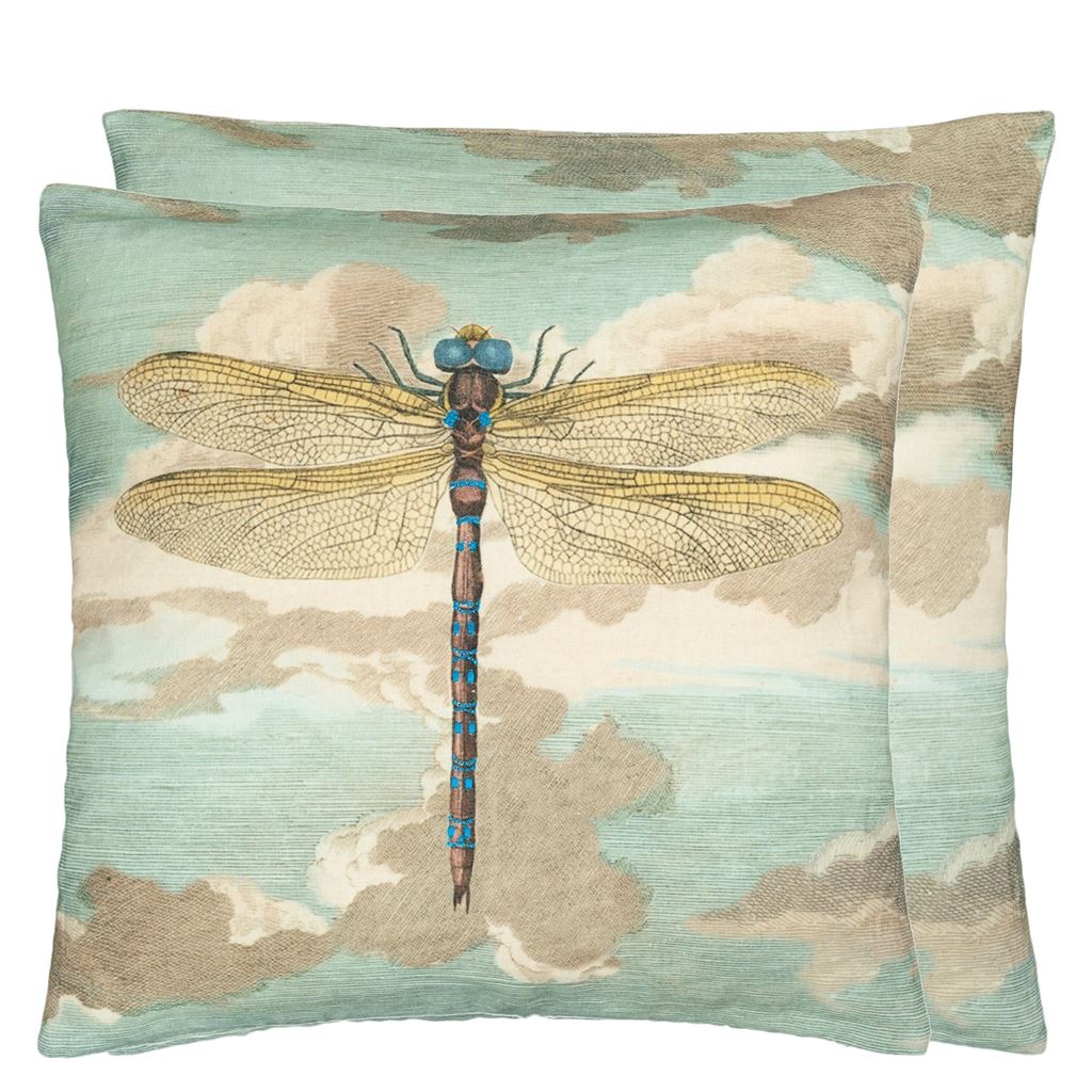 Kissen DRAGONFLY OVER CLOUDS – John Derian for Designers Guild