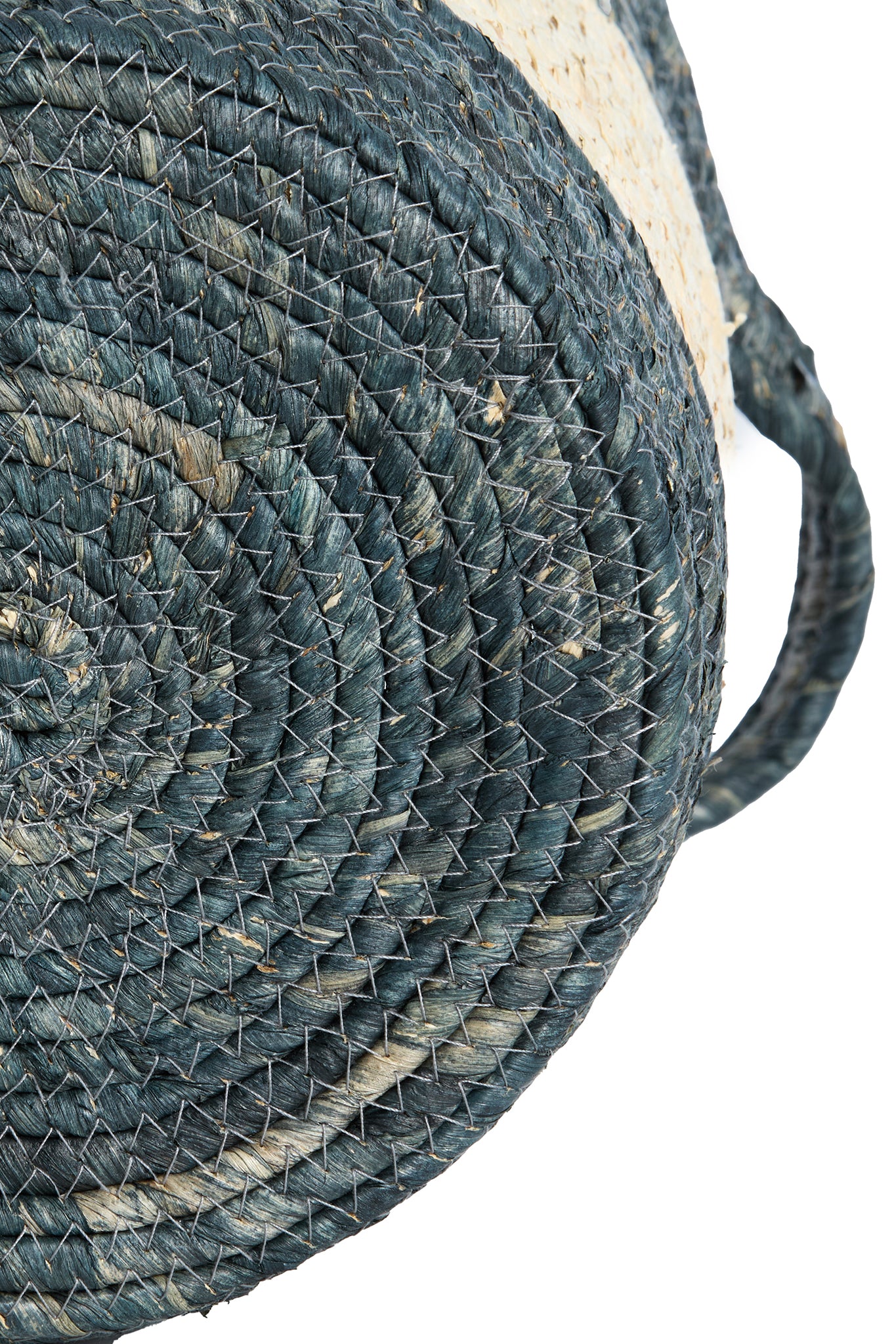 Korb KILKEE 3er-Set Ø 30 × 30 cm, Ø 35 × 35 cm, Ø 40 × 40 cm von Light & Living in Blau-Créme