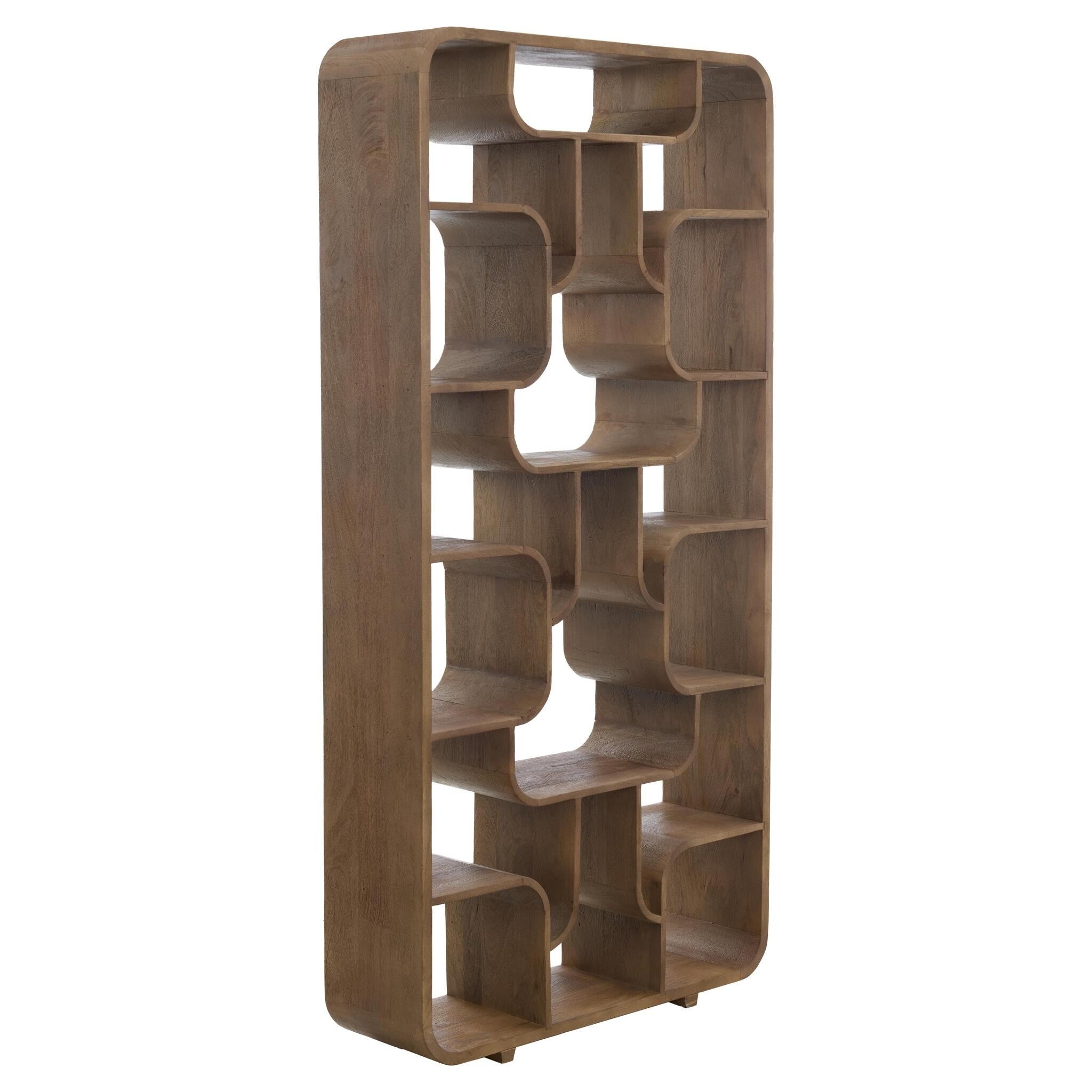 Offenes Regal mit skulpturaler Linienführung von Light & Living