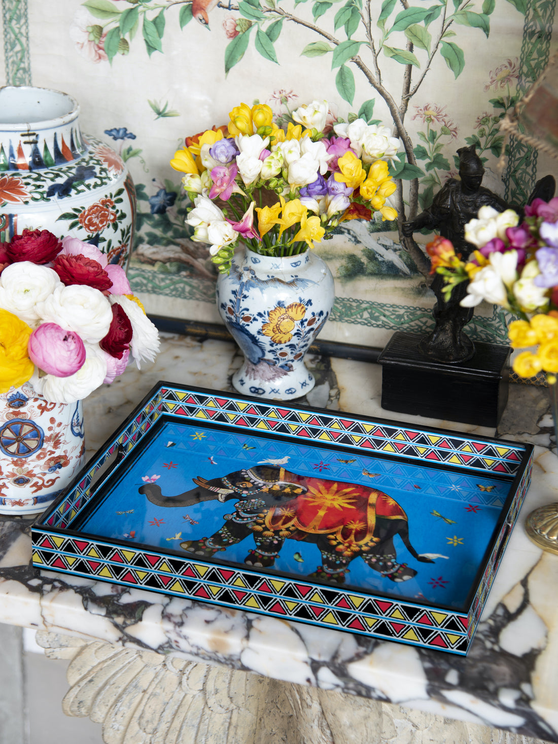 Ortigia Sicilia Lacktablett SANDALO Elefant