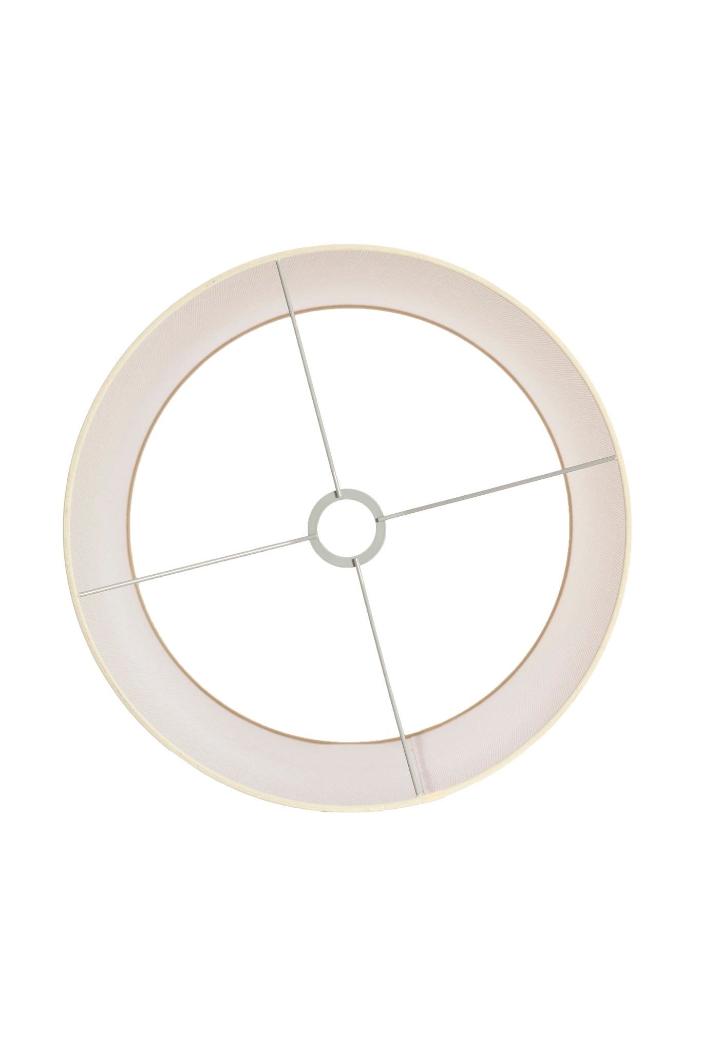 Lámpara de mesa NANA crema con pantalla textil arena – diseño redondo (H125 cm)