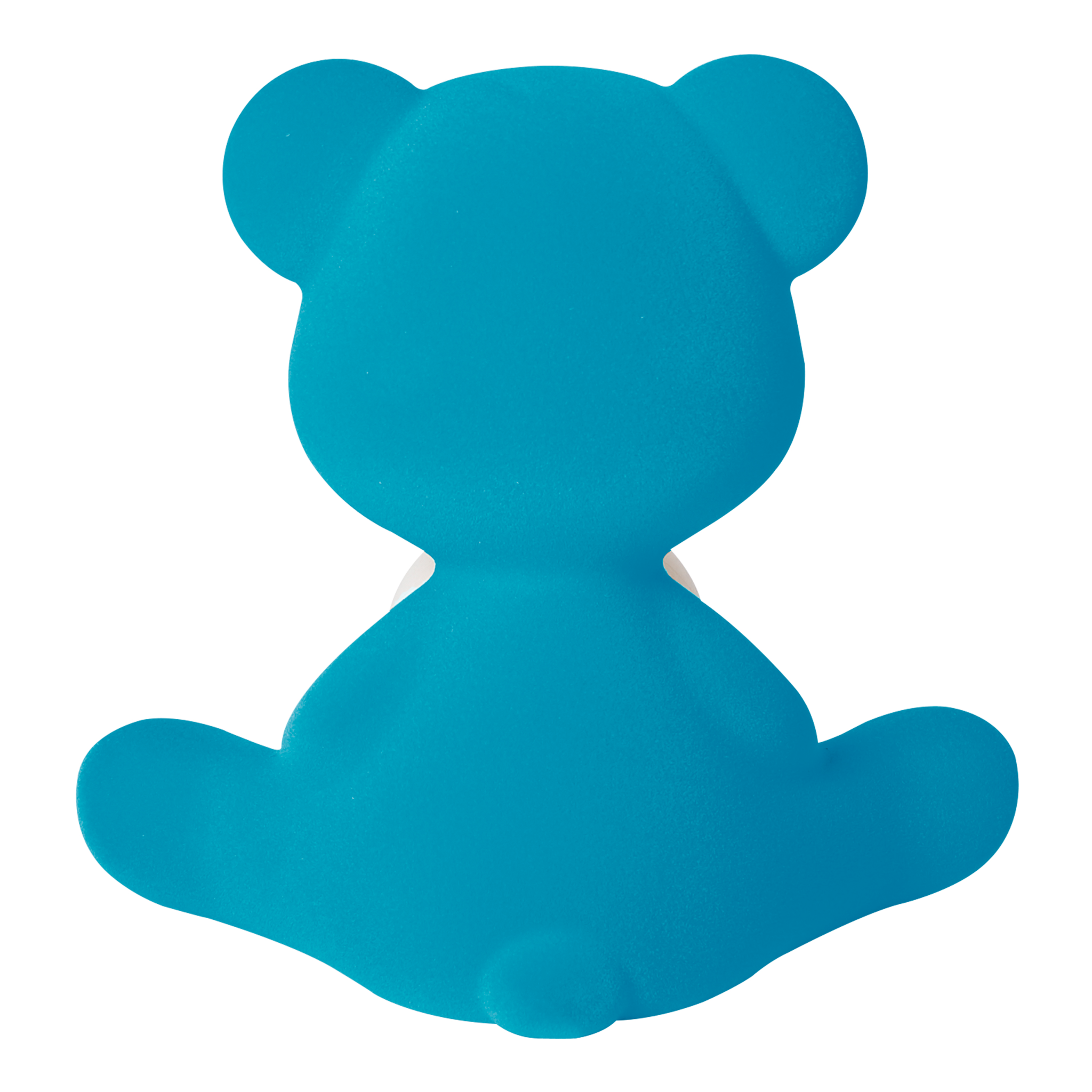 Verspielte Teddy-Lampe in Hellblau mit kugelförmigem Leuchtelement