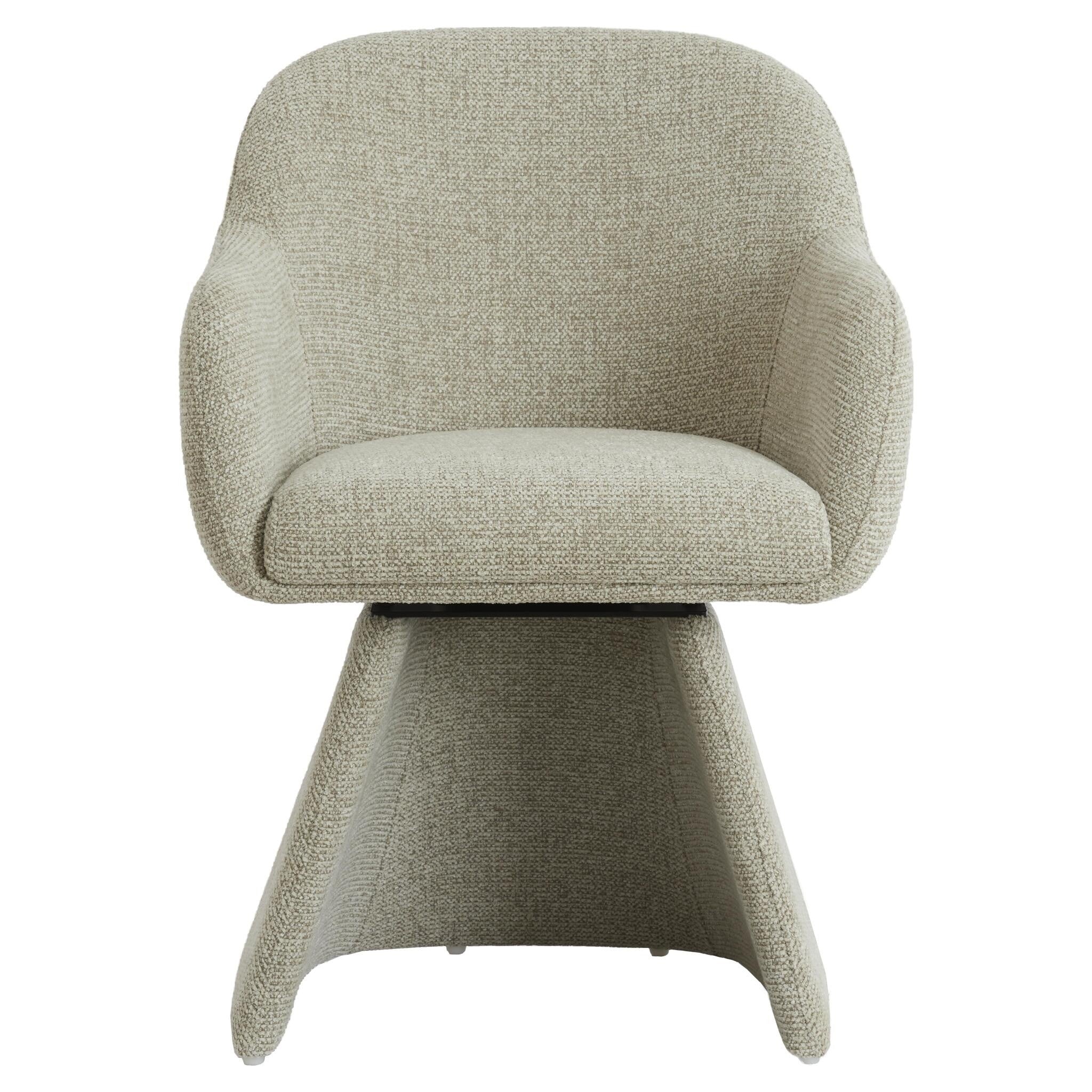 Designstuhl mit weicher Polsterung in Taupe von Light & Living