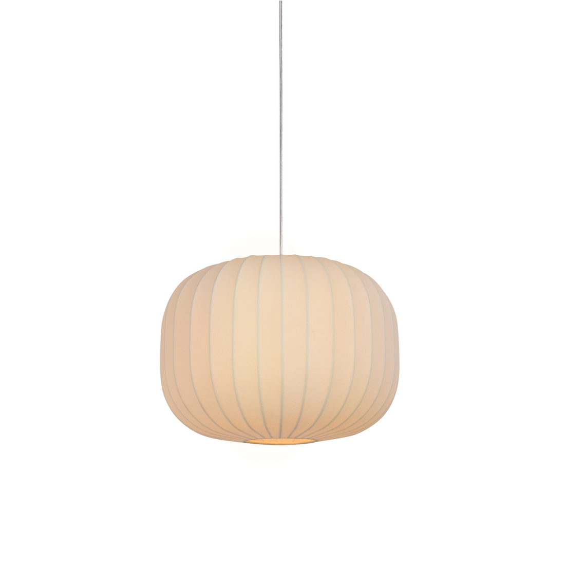 Moderne Pendelleuchte in Weiß aus Kunststoff