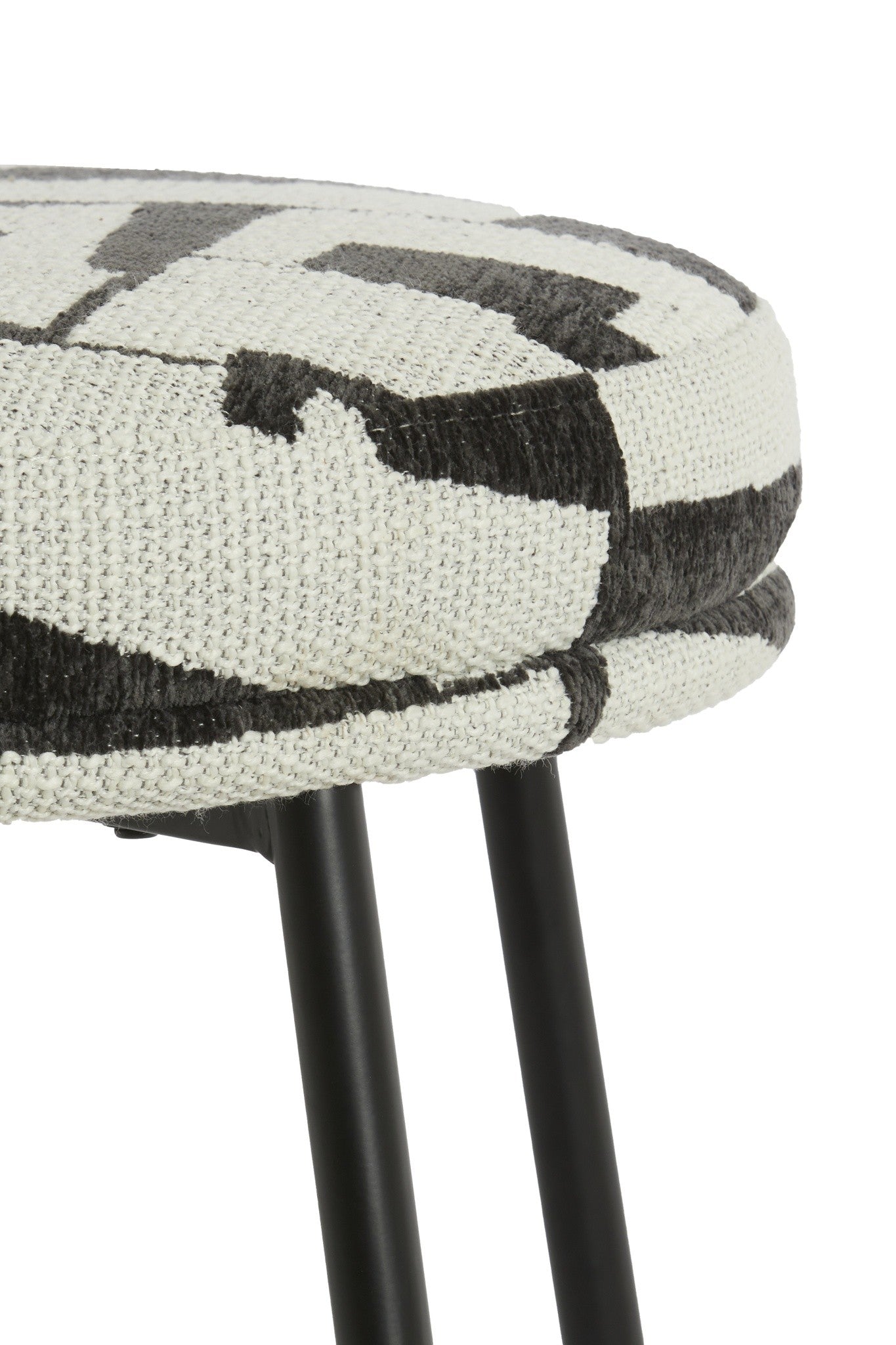 Polsterstuhl mit auffälligem Muster für Esszimmer