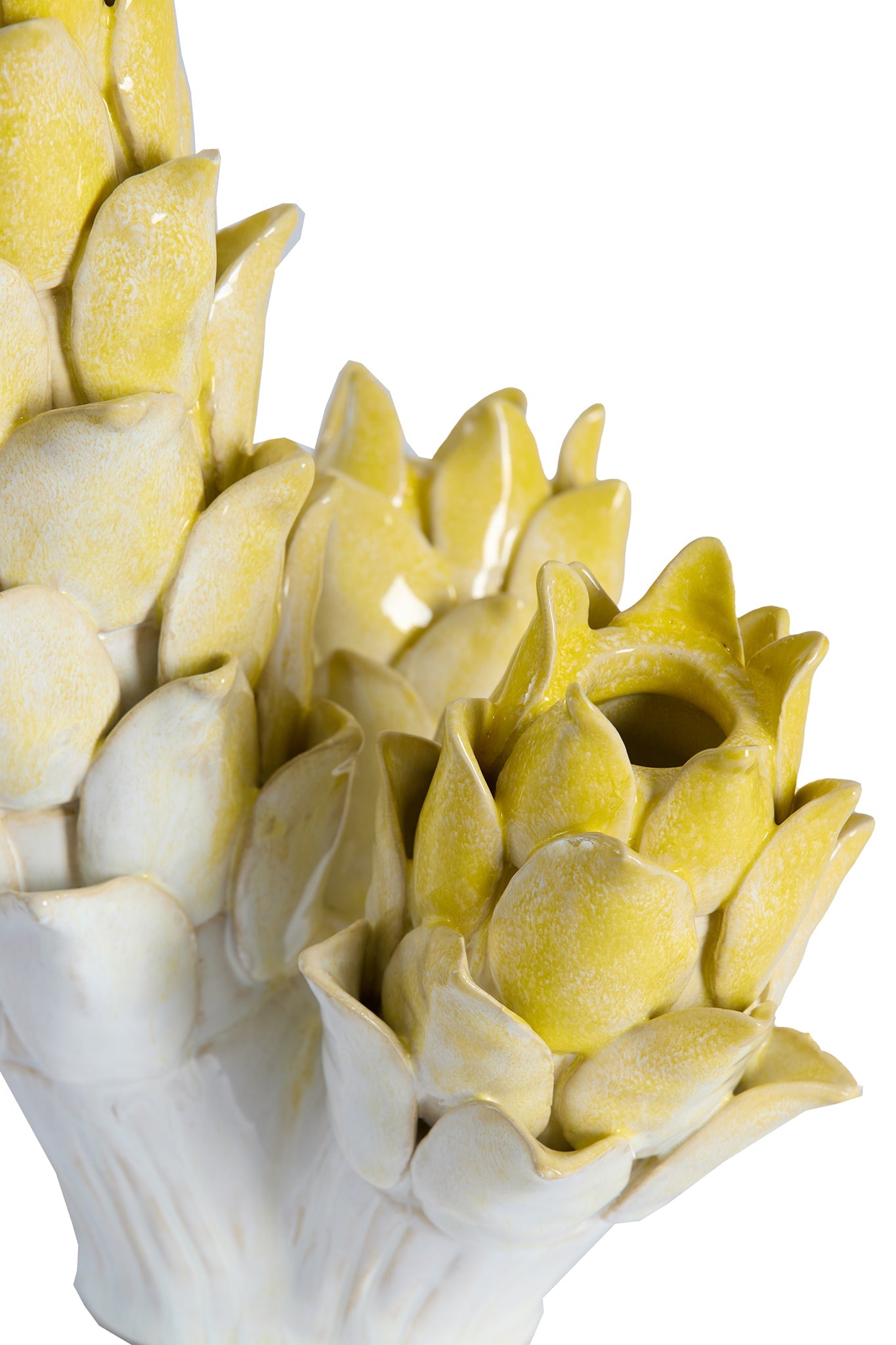 Vase CARCIOFO gelb/crème von Light &Living