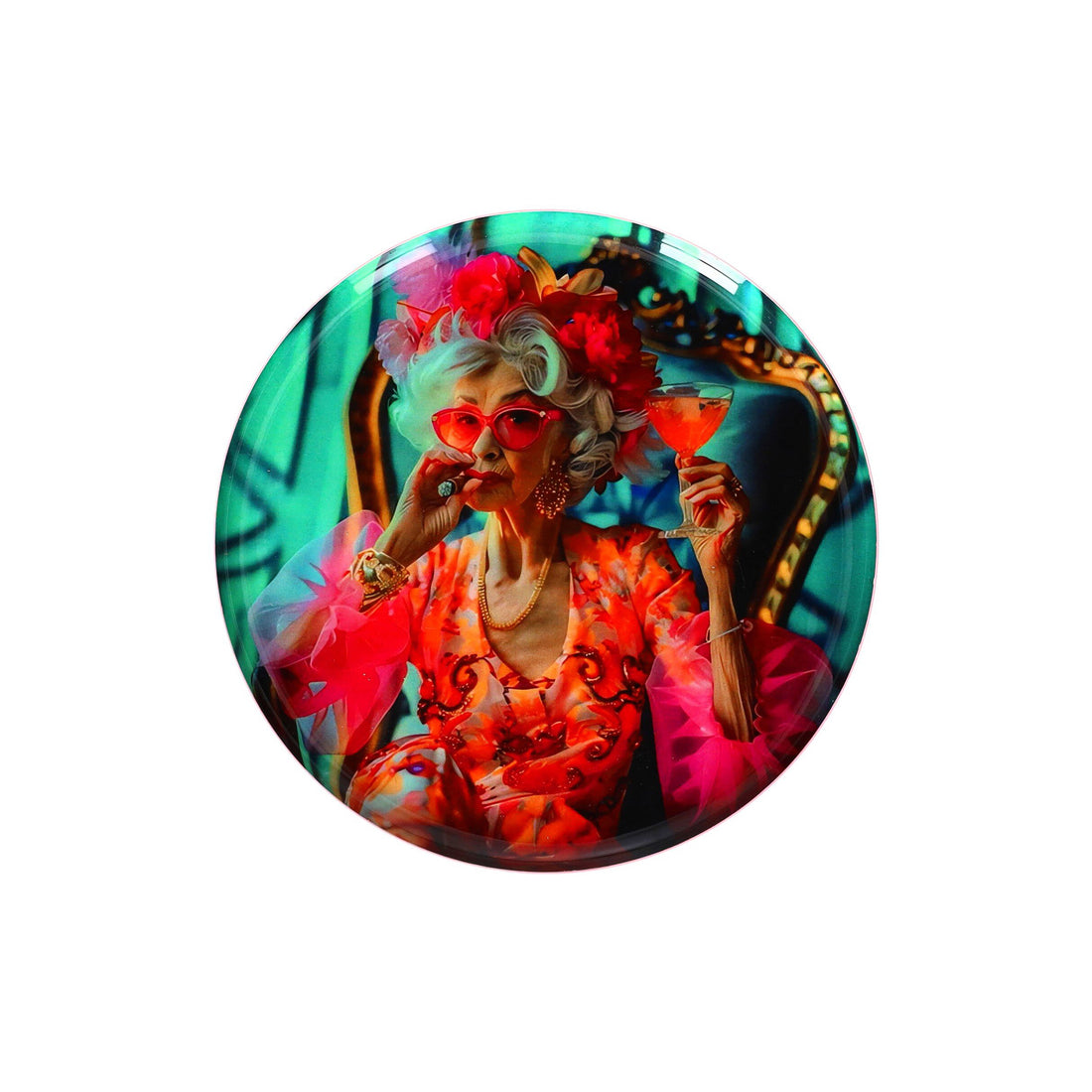 Dekotablett Love Trays LADY ø17,7cm von GiftCompany