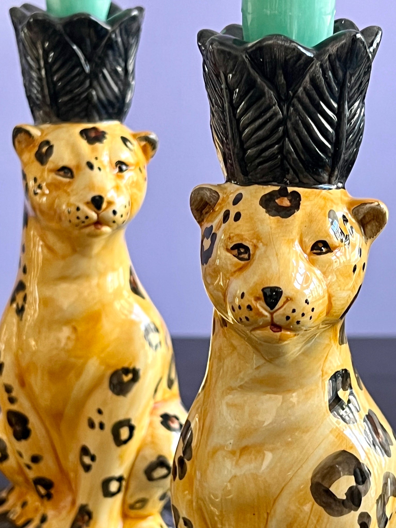 Les Ottomans – Kerzenleuchter 2er-Set „Gepard“