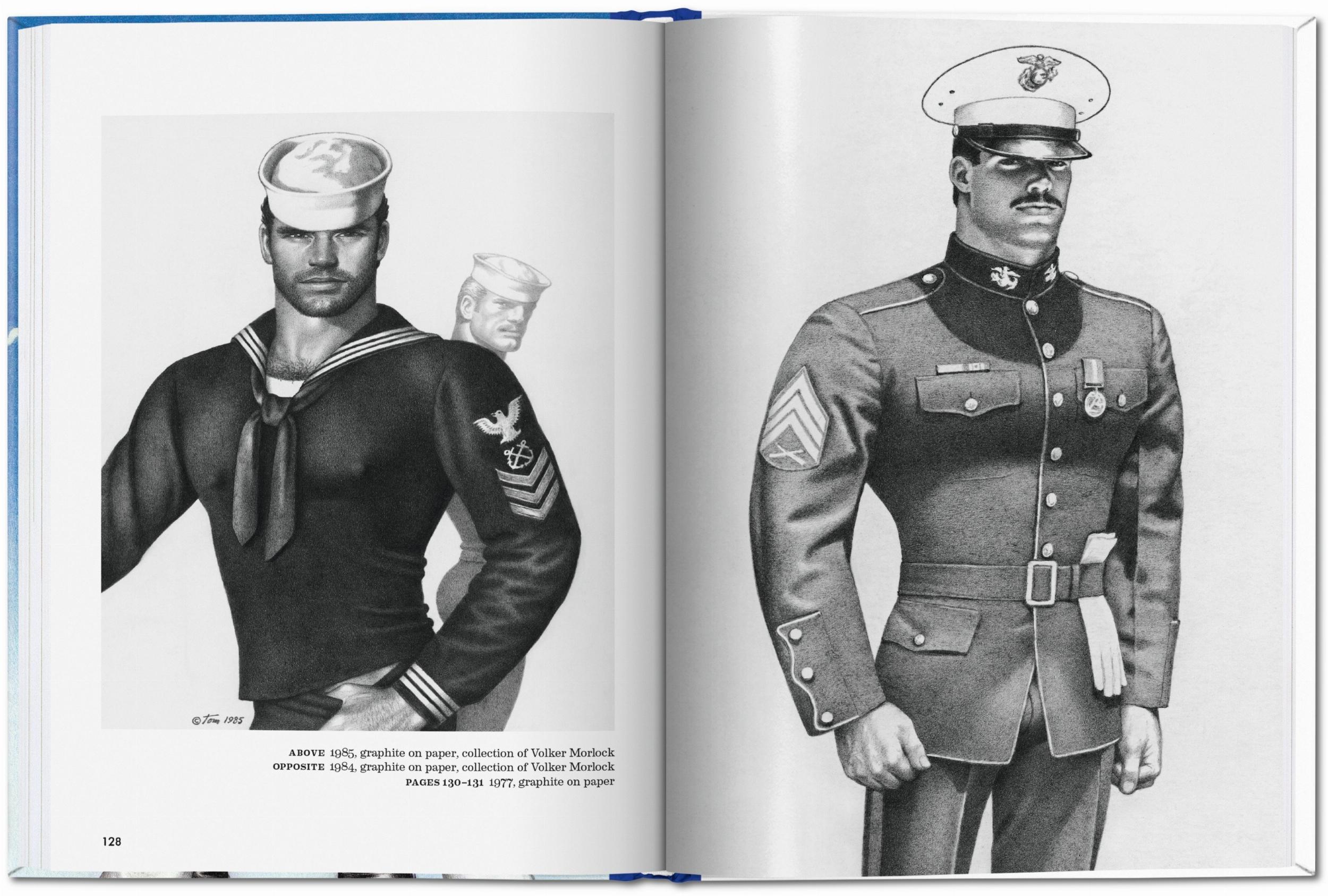 Marine Soldat Illustration im typischen Stil von Tom of Finland Buch