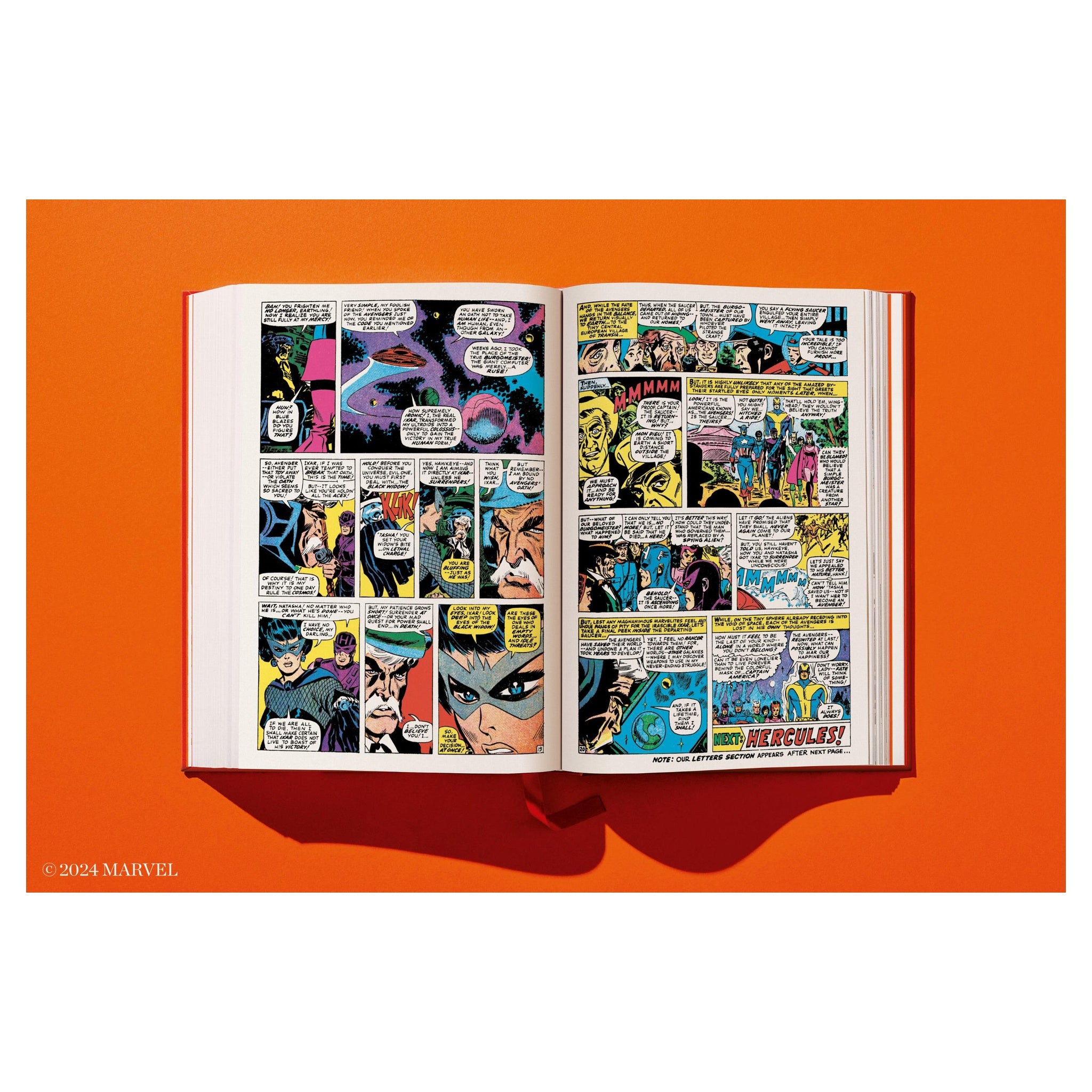 marvel-sammlerstück mit essay, originalzeichnungen und archivmaterial