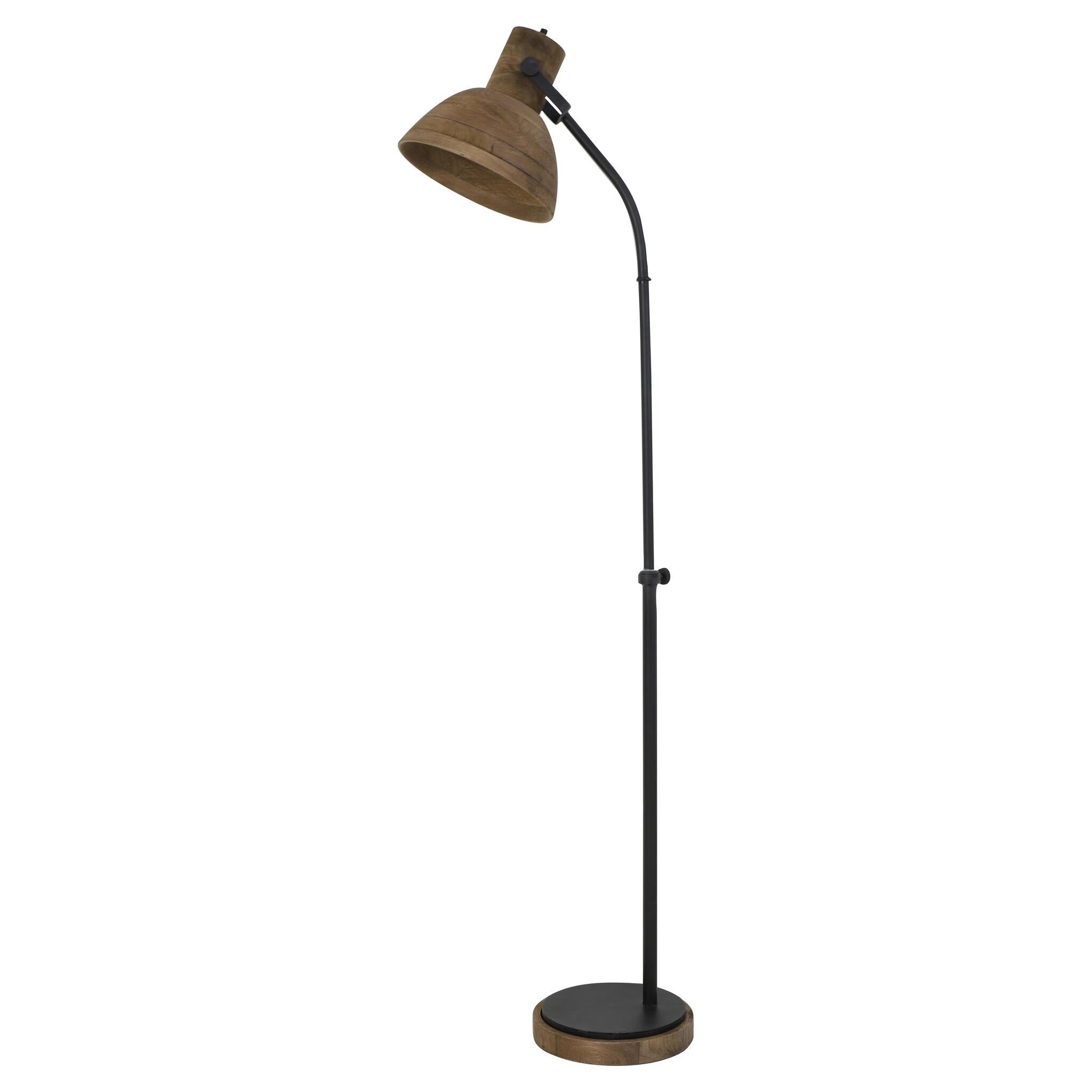 Elegante Stehleuchte 47x29x129 cm aus Holz und Metall