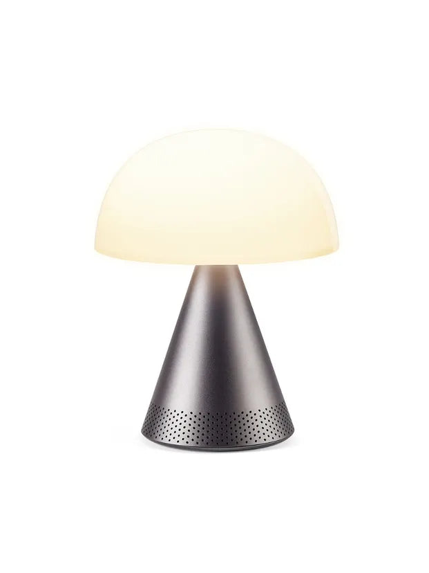 Lámpara de mesa LED con audio MINA L Gun Metal