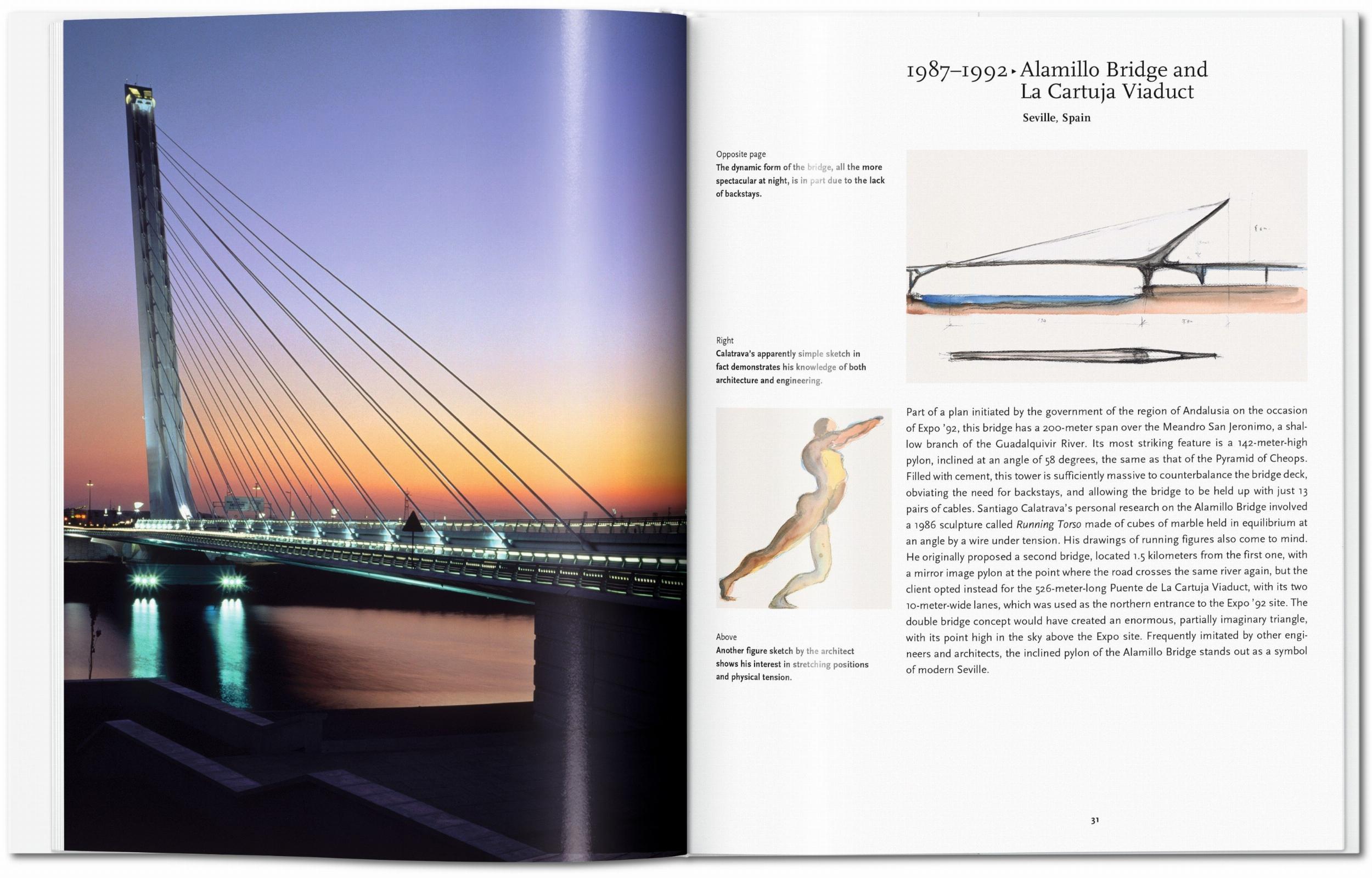 Berühmte Brücken, Museen und Hochhäuser aus dem Werk des spanischen Architekten Santiago Calatrava.