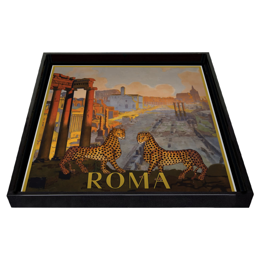 Handgefertigtes Tray Roma 16x16cm für Dekoration