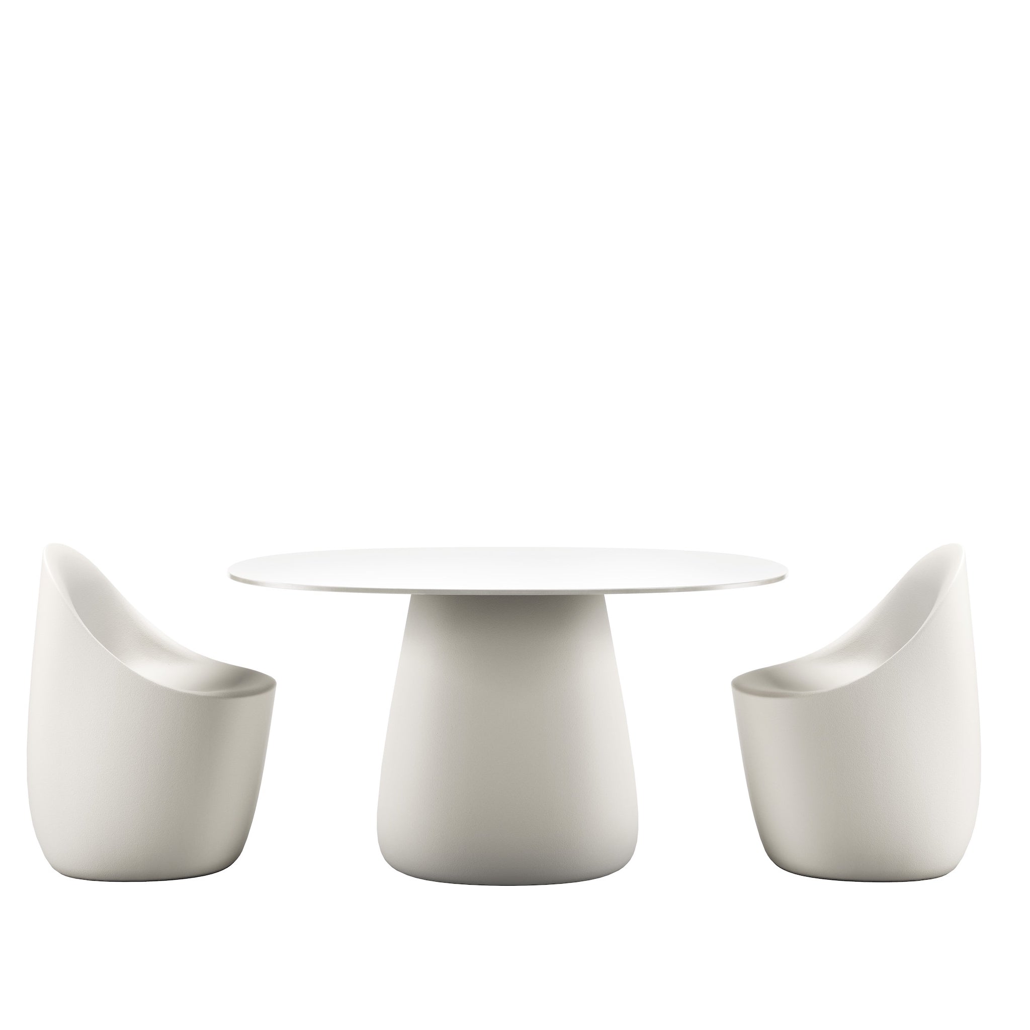 Outdoor Möbel - Cobble Table TOP 135, für drinnen & draußen in warm weiss