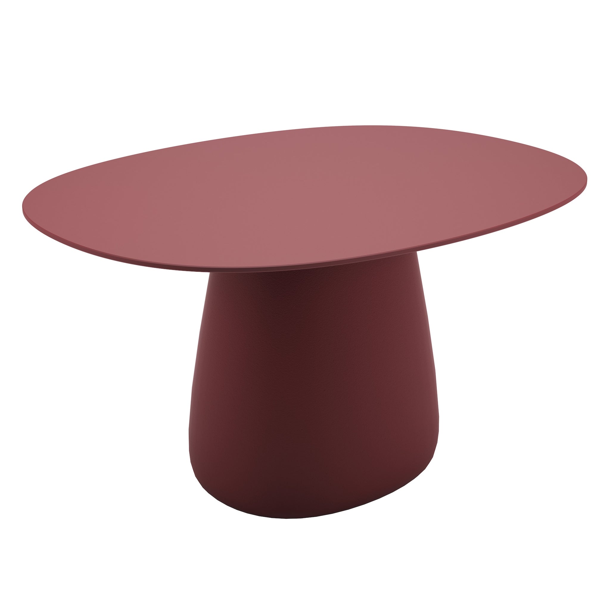 Cobble Table TOP 135, für drinnen & draußen in rot