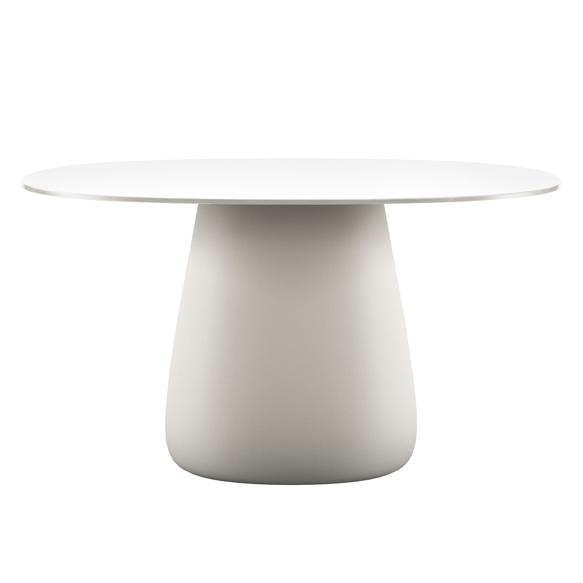 Cobble Table TOP 135, für drinnen & draußen in warm weiss