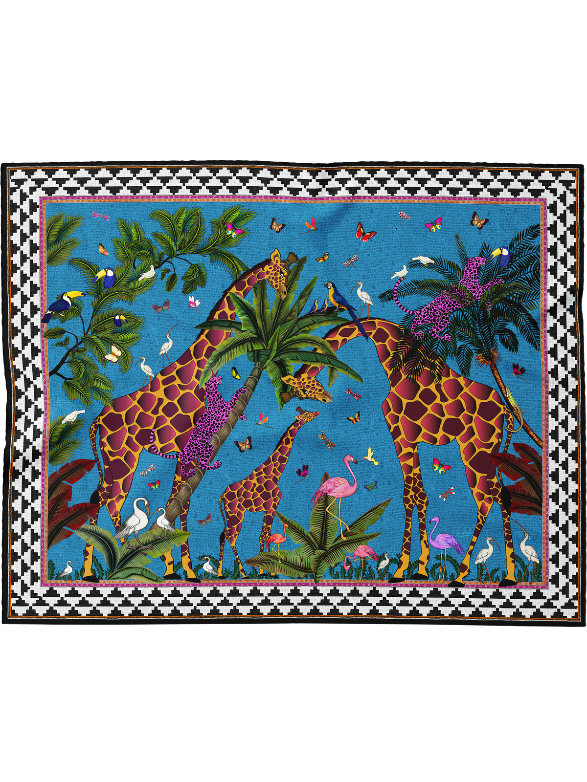 Pareo Giraffe Azul