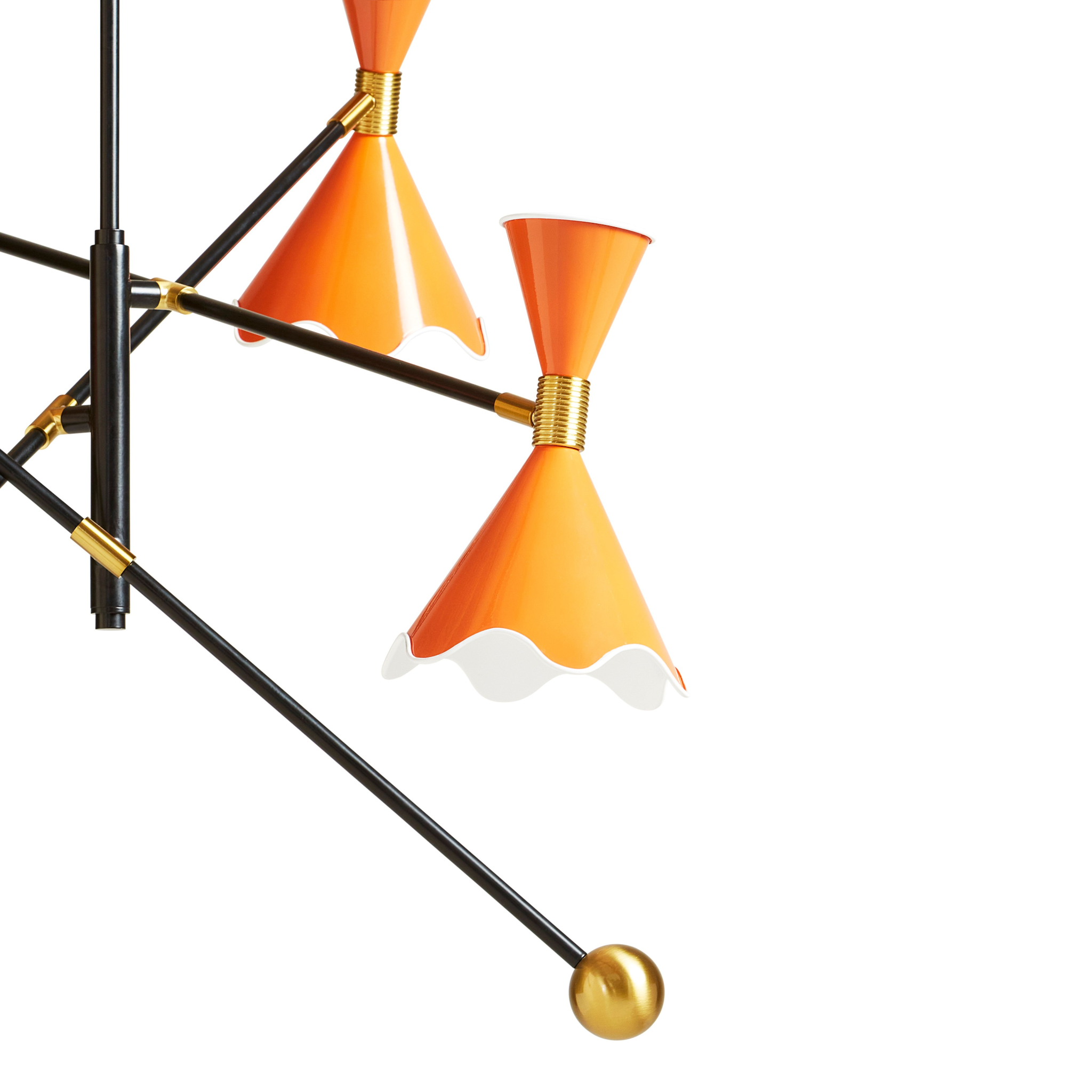 Stilvolle Designer-Wandleuchte mit verstellbarem Schirm.