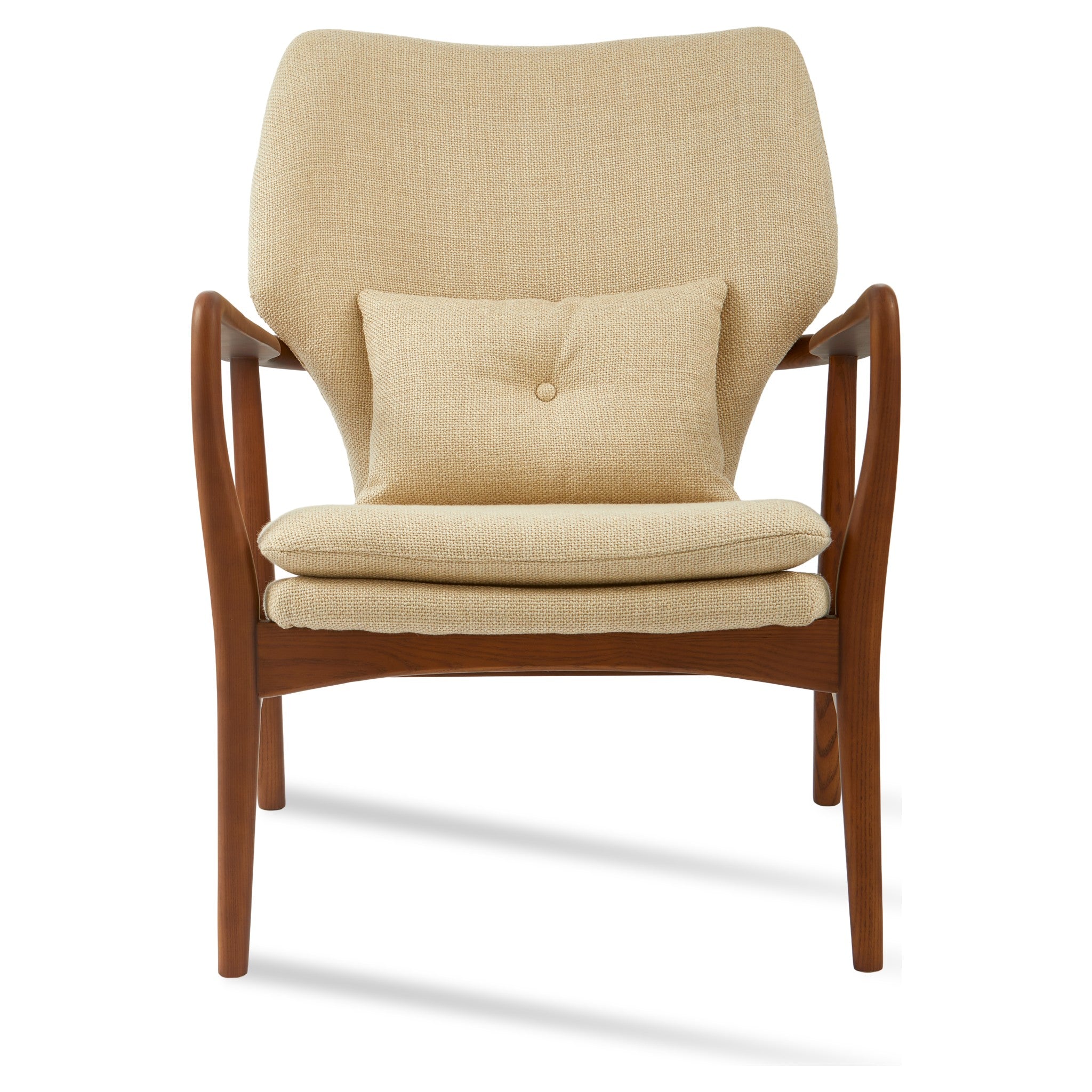 Polsterstuhl mit weicher Polsterung und Retro-Charakter